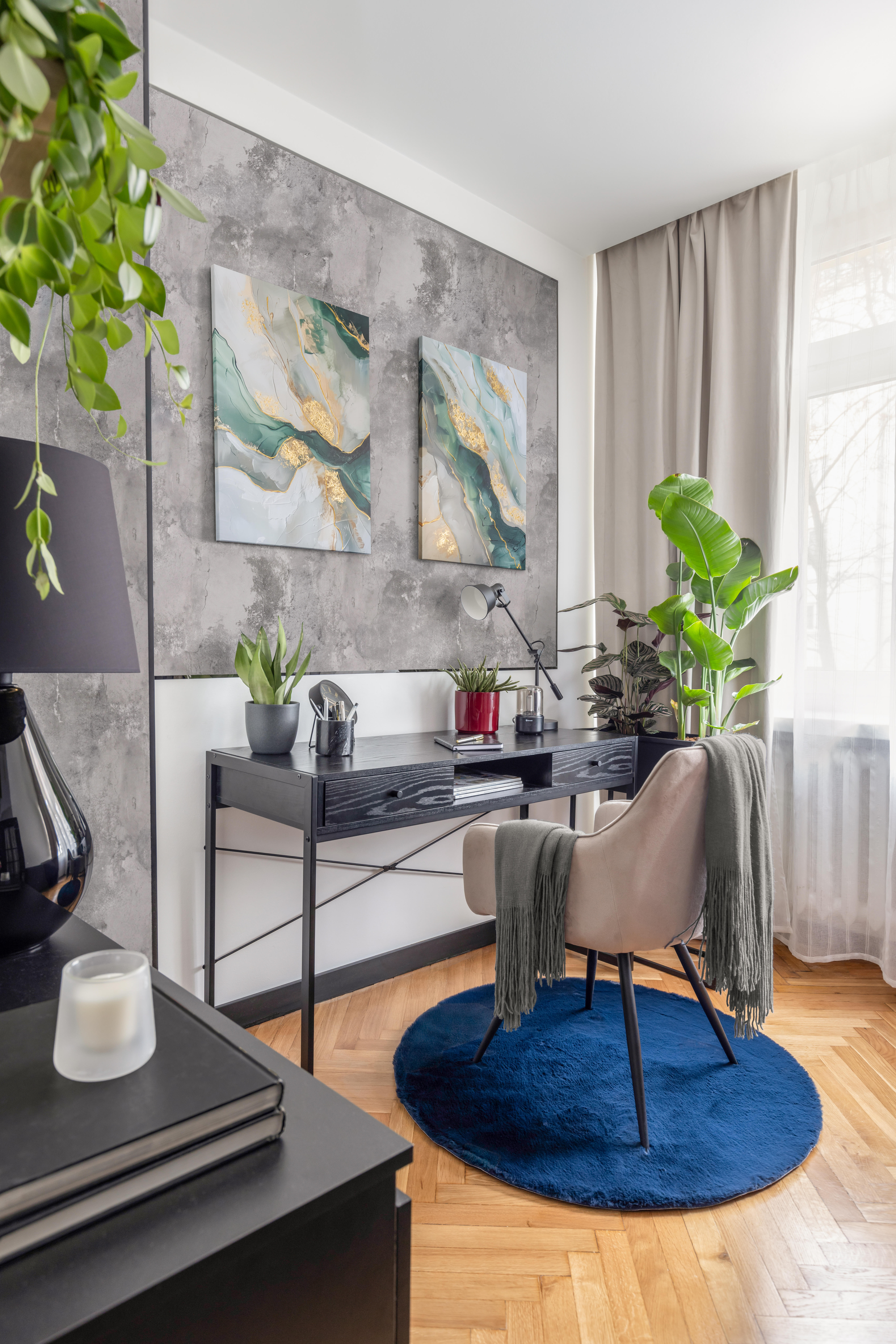 Lampka biurkowa Ezio czarna E27 Inspire - 4