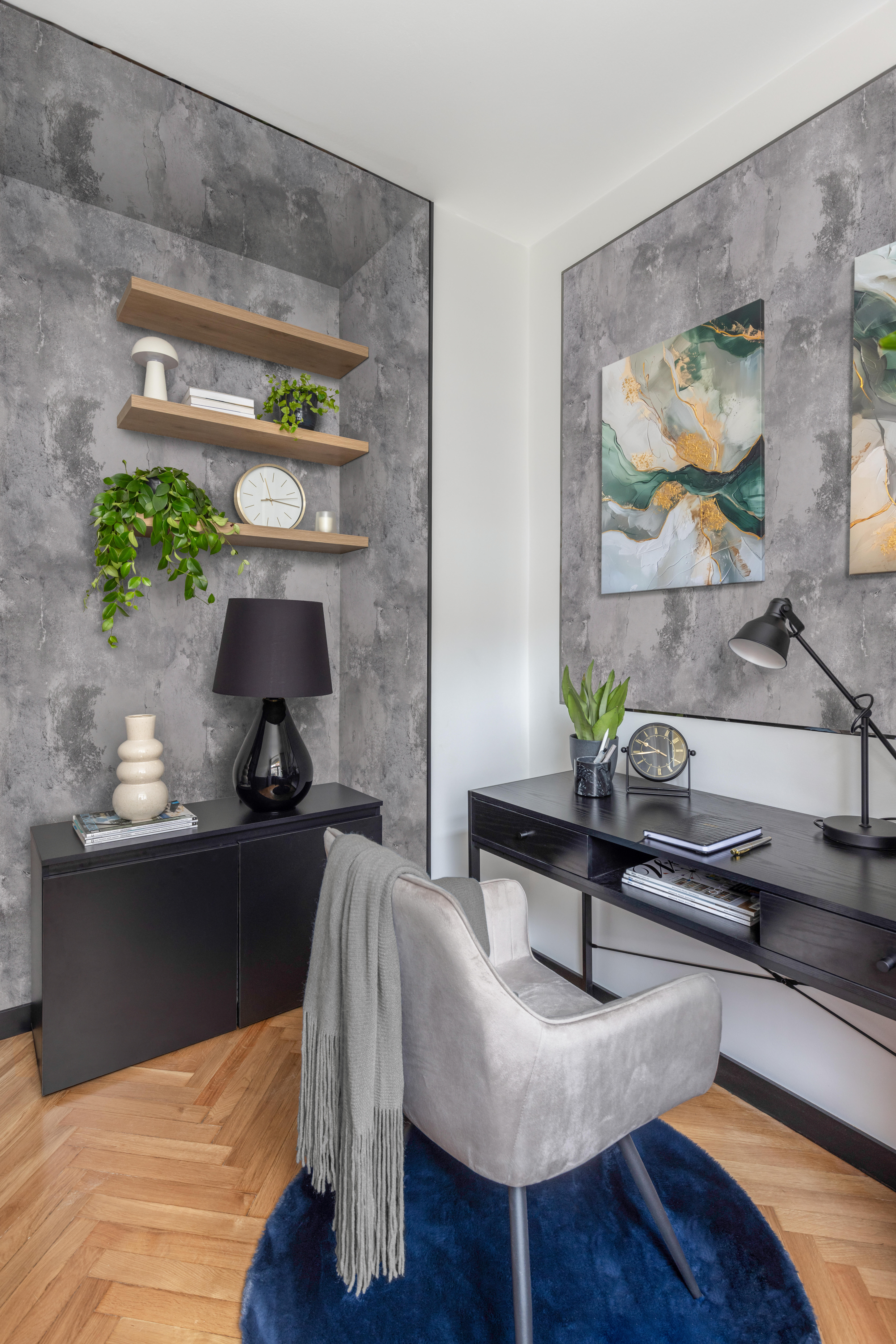 Lampka biurkowa Ezio czarna E27 Inspire - 3