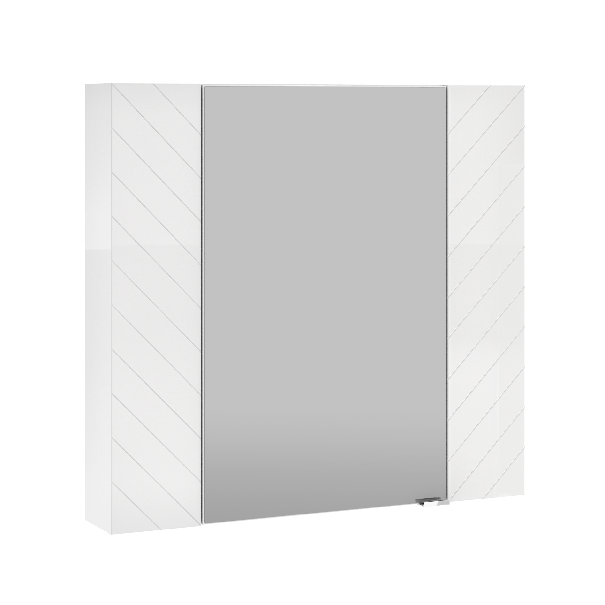 Szafka łazienkowa wisząca z lustrem Vixana 79x65x74.5cm biała Mirano