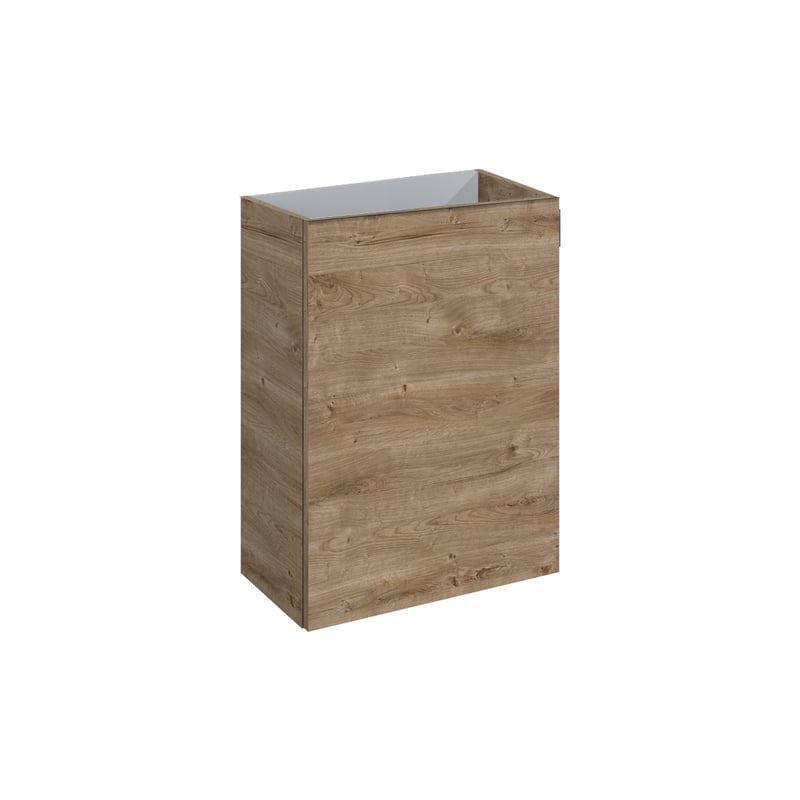 Szafka pod umywalkę wisząca Action 44.5x24.3x60 cm brązowa Dąb Canela Sensea