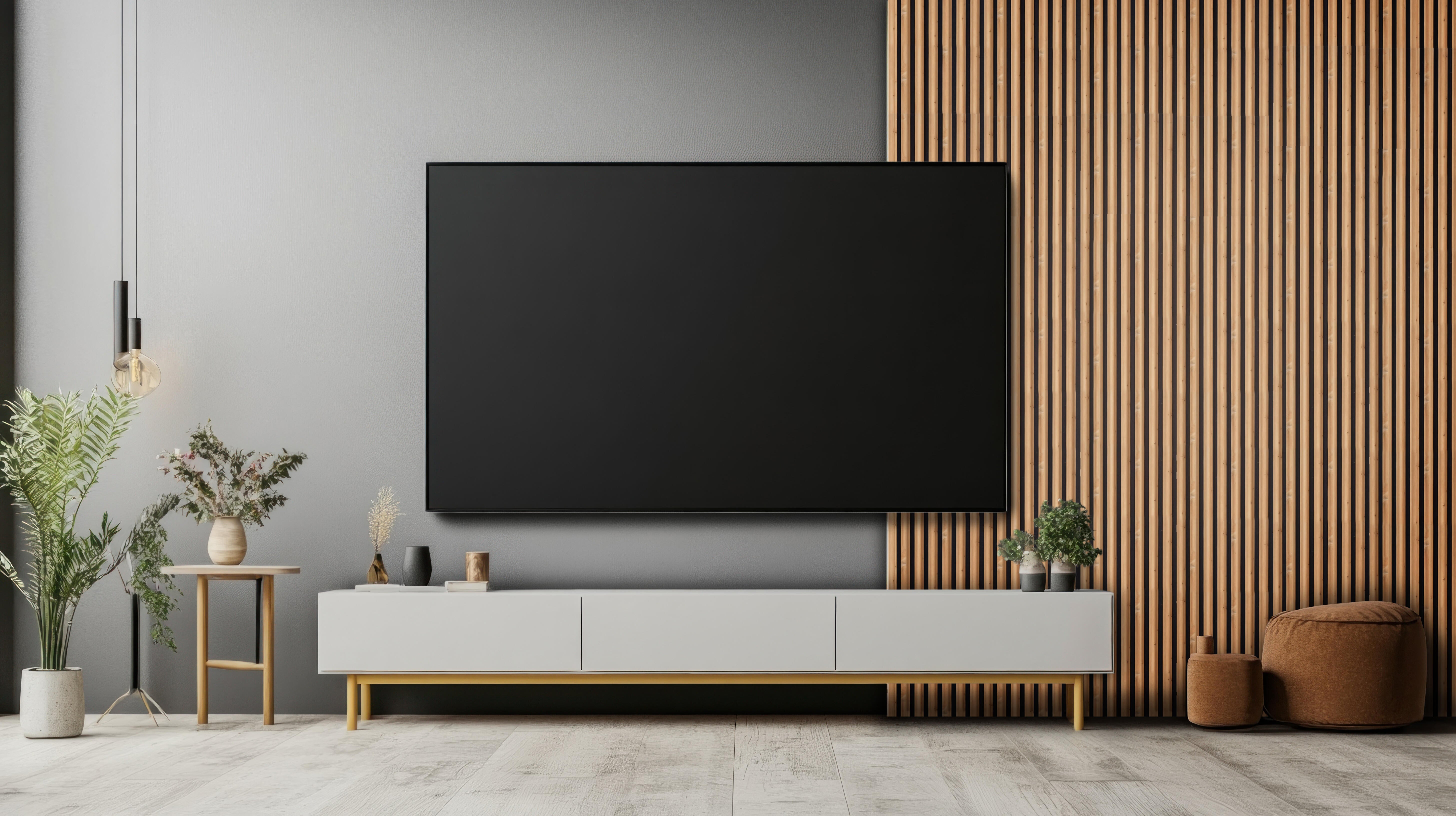 Panele ścienne 3D lamele na czarnym filcu 2700x285x12 mm Core dąb 8 lameli półwałek - 2