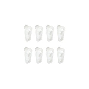 200 Ganci Per Tende Scorrevoli In Plastica - Set Con 100 Ganci E 100 Rullini, Facili Da Installare