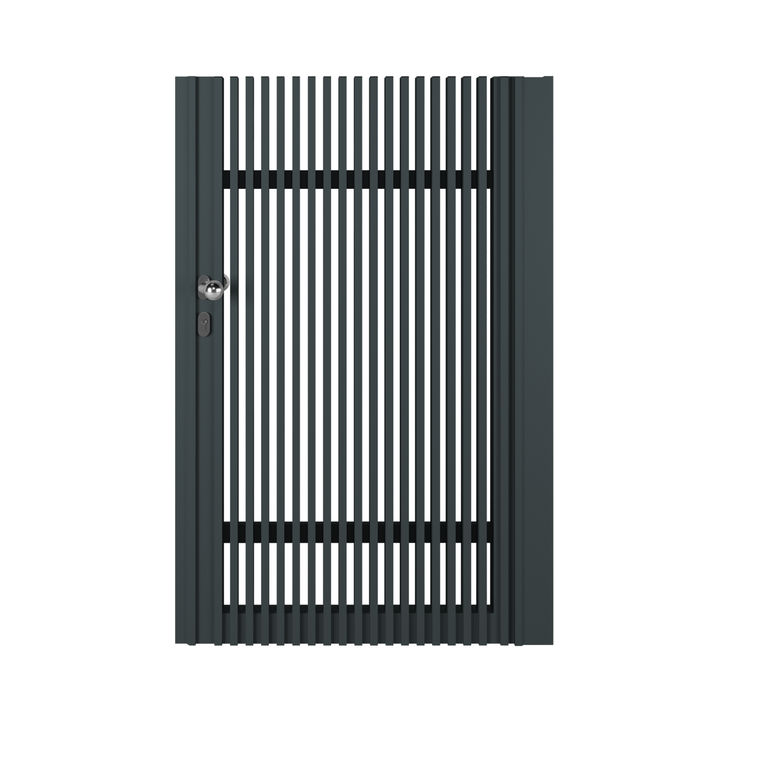Furtka z elektrycznym zaczepem AW.00 100x150 cm prawa antracytowa Wiśniowski
