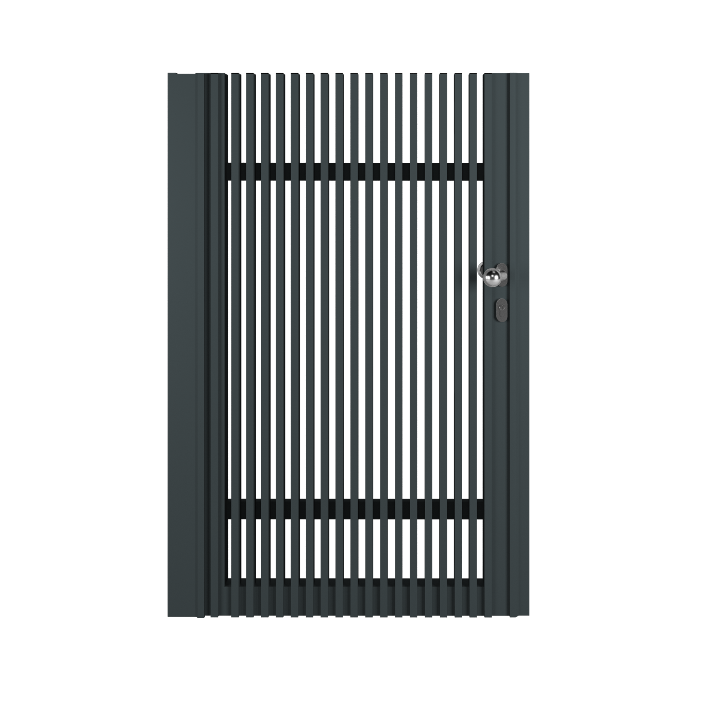Furtka z elektrycznym zaczepem AW.00 100x150 cm lewa antracytowa Wiśniowski