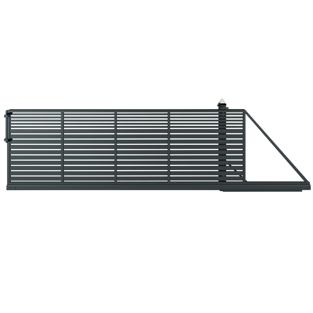 Brama przesuwna AW.10.106 4x1,5 m prawa antracytowa automat Wiśniowski