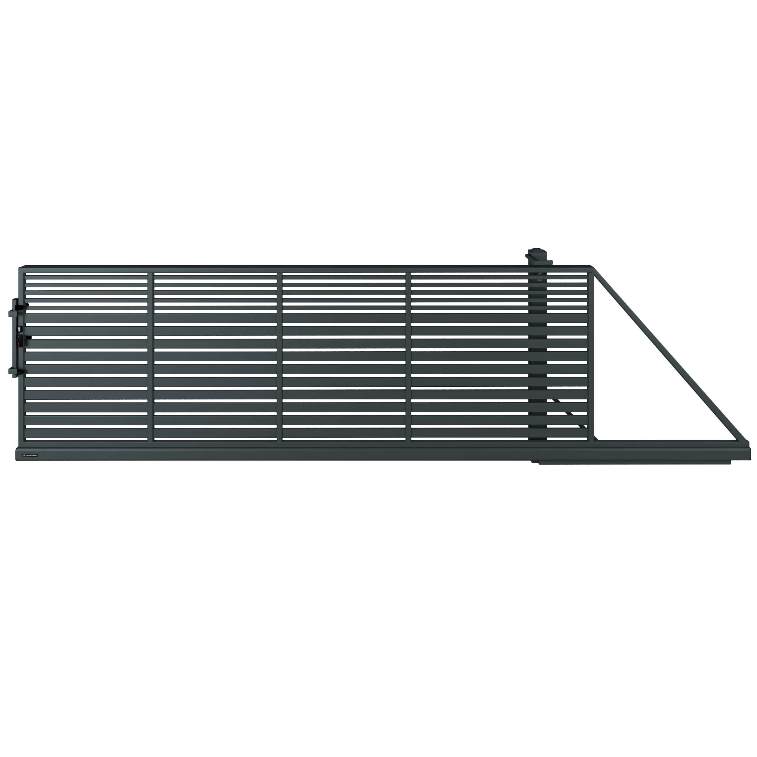 Brama przesuwna AW.10.106 4x1,5 m prawa antracytowa Wiśniowski