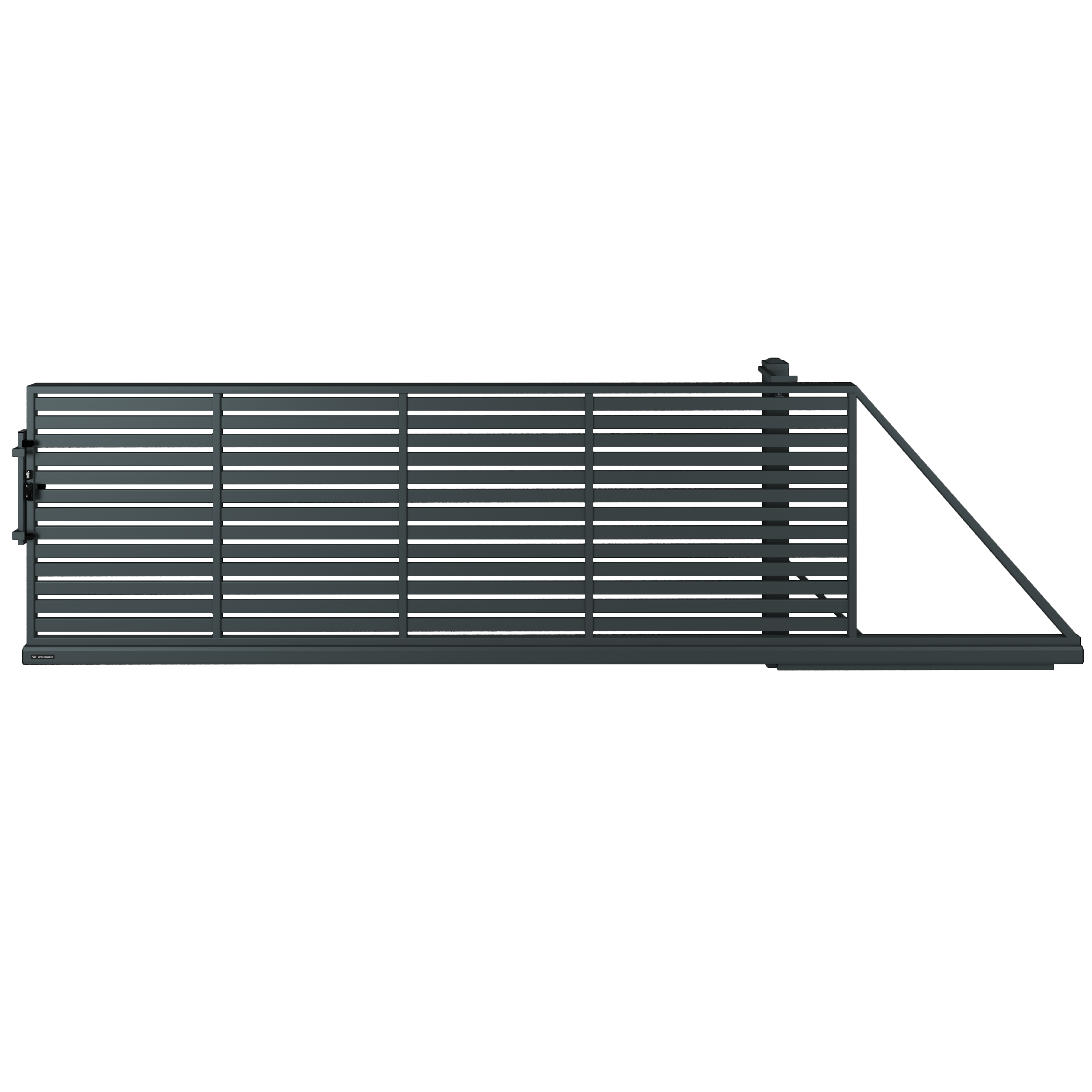 Brama przesuwna AW.10.104 4x1,5 m prawa antracytowa Wiśniowski
