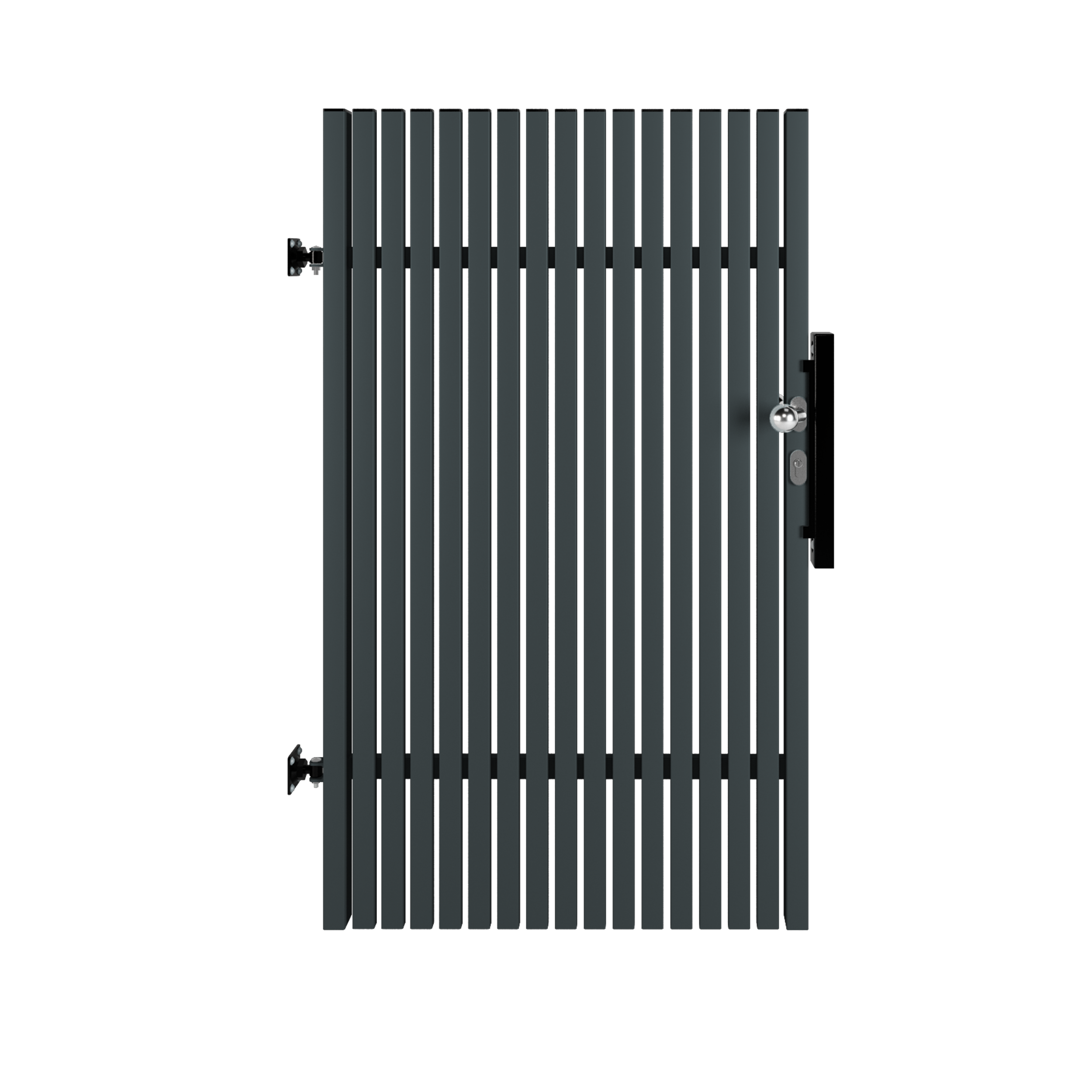 Furtka z elektrycznym zaczepem AW.10.76 100x150 cm lewa antracytowa Wiśniowski