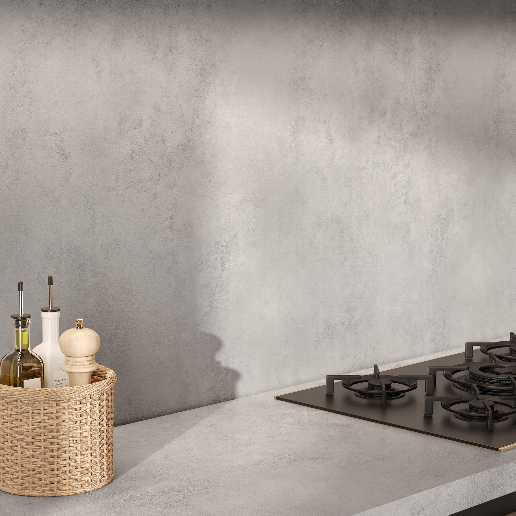 Plan de travail stratifié Beton Moon L.315 x P.65 cm, Ep.38 mm - 4