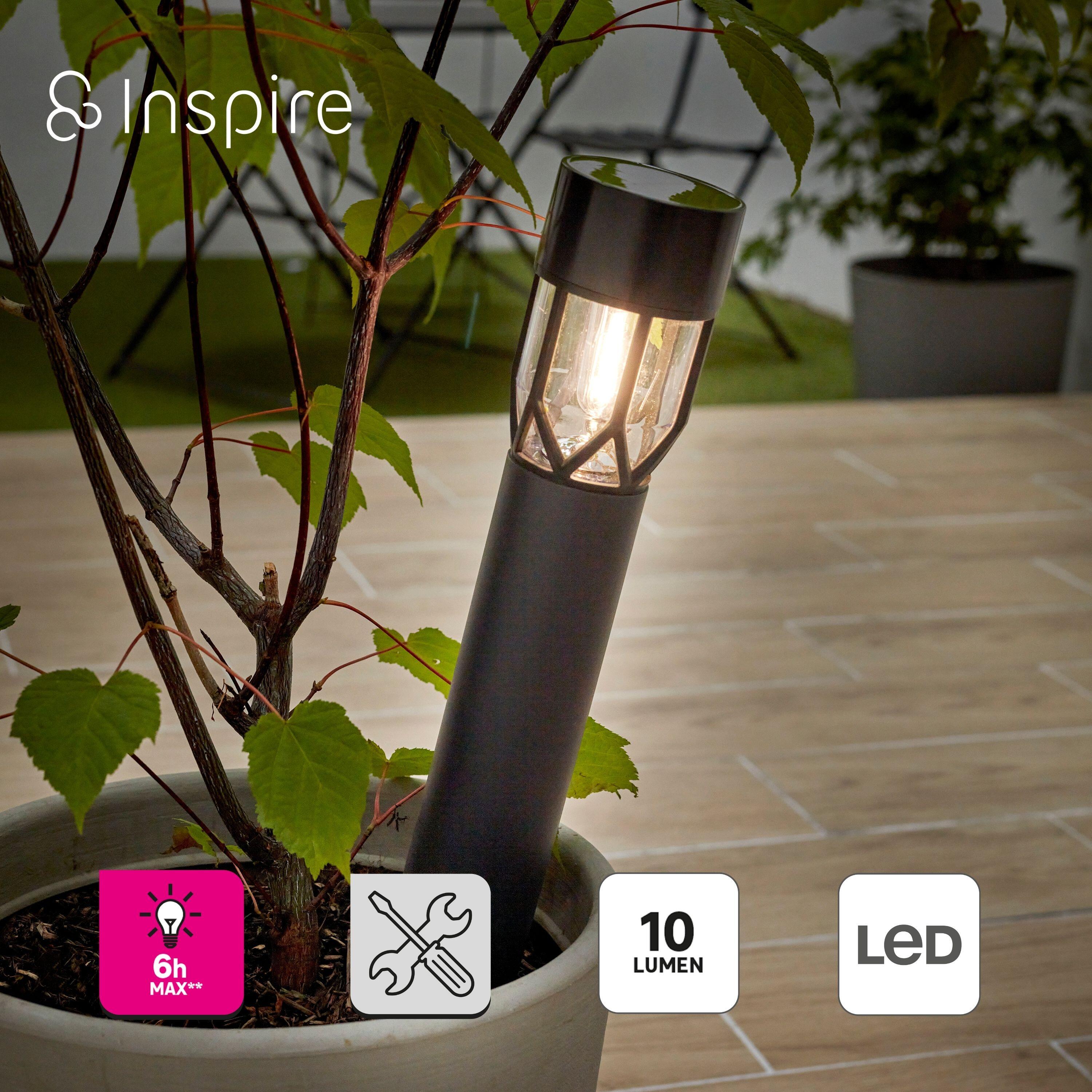 Baliza solar exterior Pedion 10lm IP44 antracite Inspire - 6