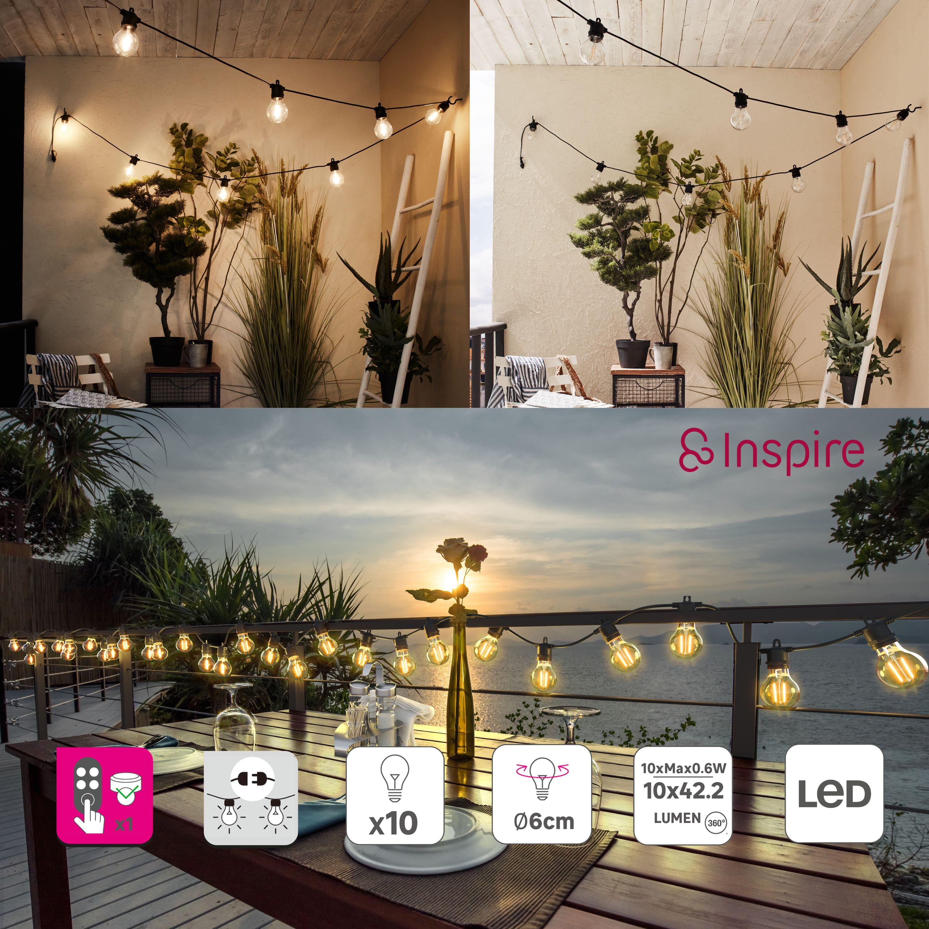 Guirnalda led Minta INSPIRE 10 luces negra con mando - 3