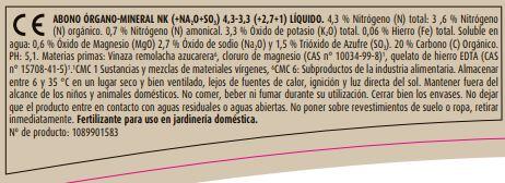 FERTILIZANTE PLANTAS VERDES 1L+30% COMPO - 2