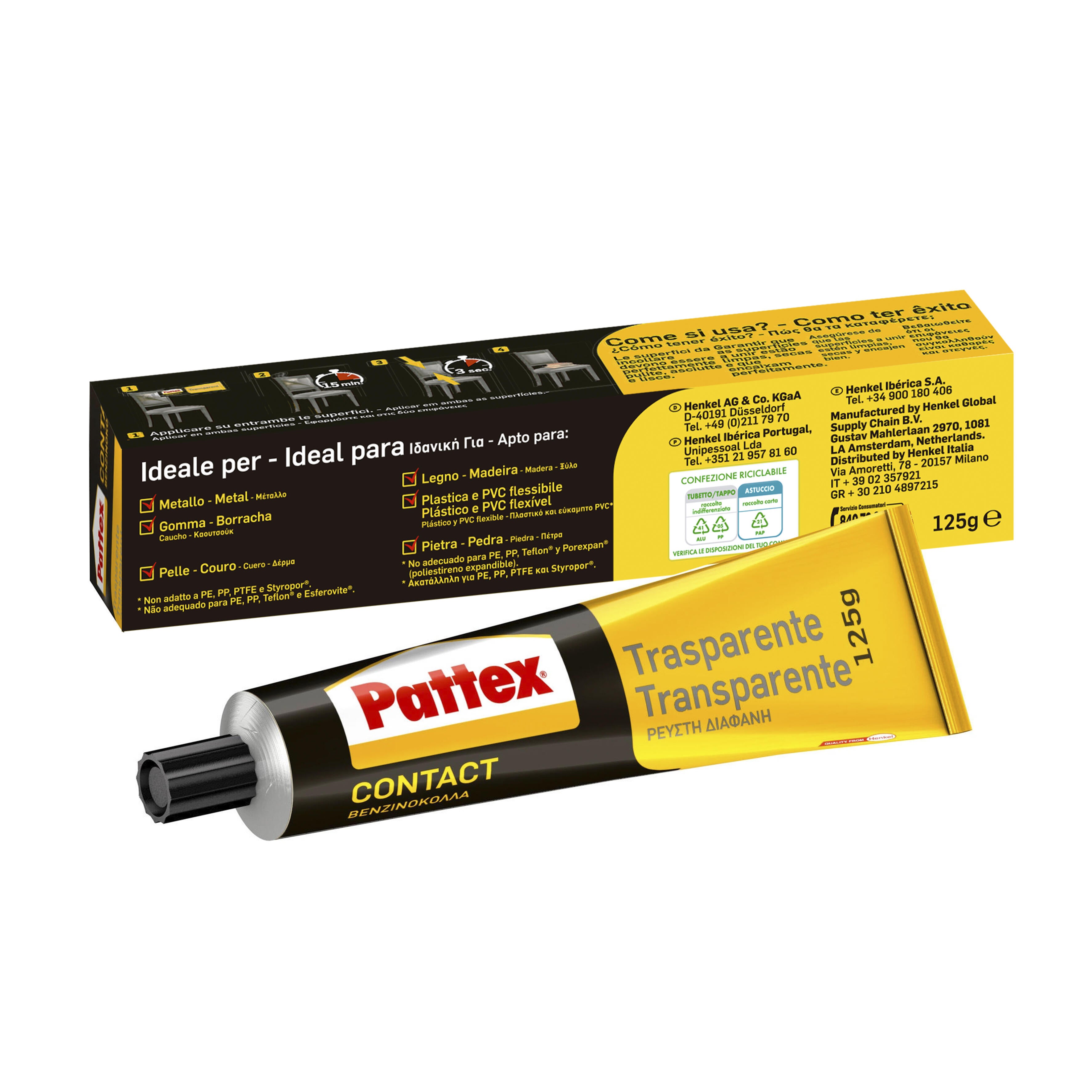 Cola de contacto 125 gr transparente Pattex - 10