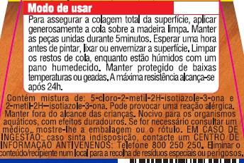 Cola branca para madeira D2 D3 500 g Ceys - 3