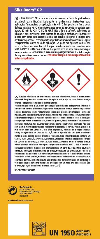 Espuma expansível Pu pistola 750 ml Sika Boom GP - 2
