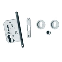 KIT PUERTA CORREDERA BOCALLAVE 35MM ACABADO NIQUEL SATINADO - 1