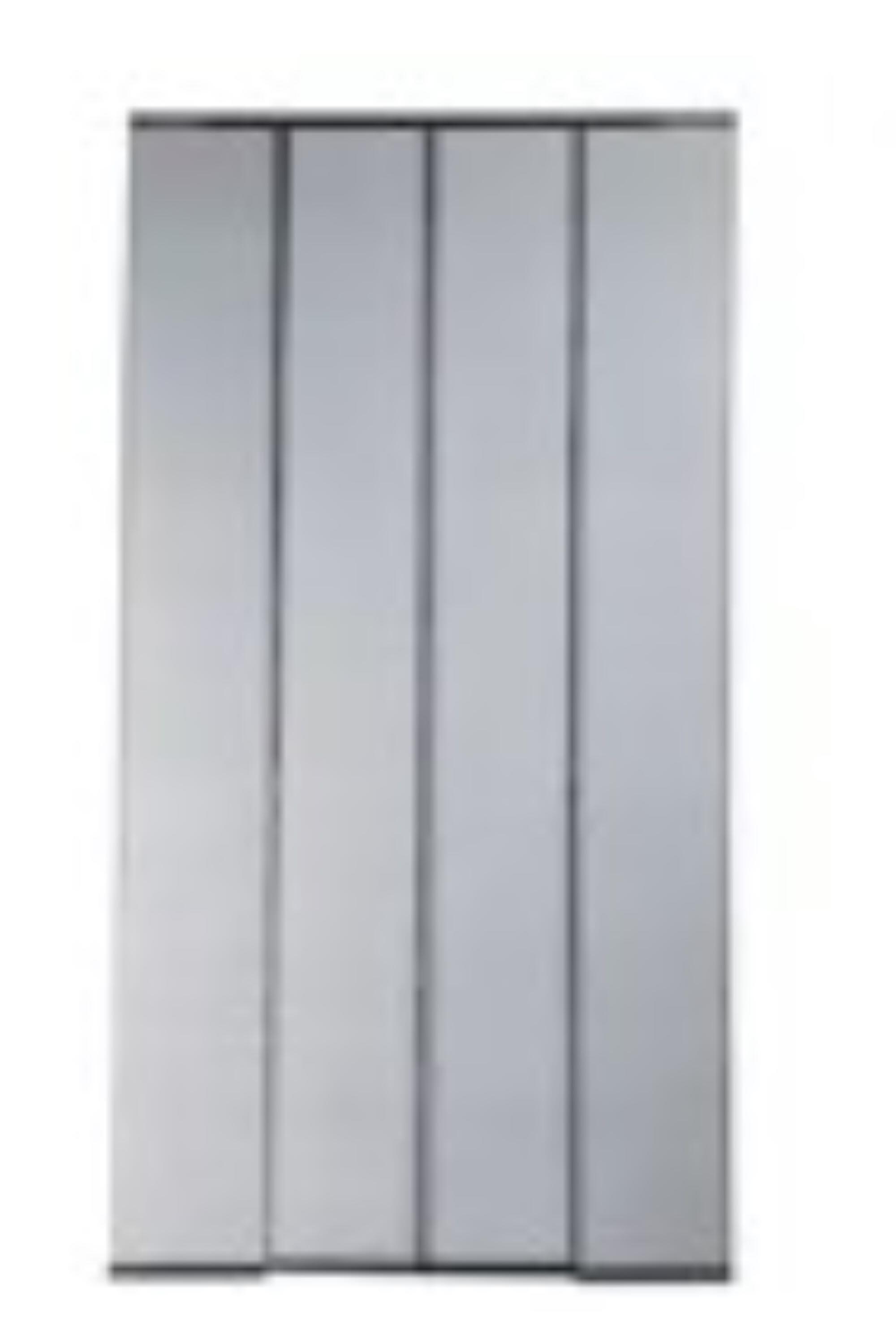Mosquitera cortina puerta extensibl aluminio blanco tela poliester 105-130x250cm