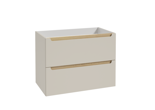 Szafka pod umywalkę wisząca 80x45.1x60 cm Stilla kaszmirowa mat Defra