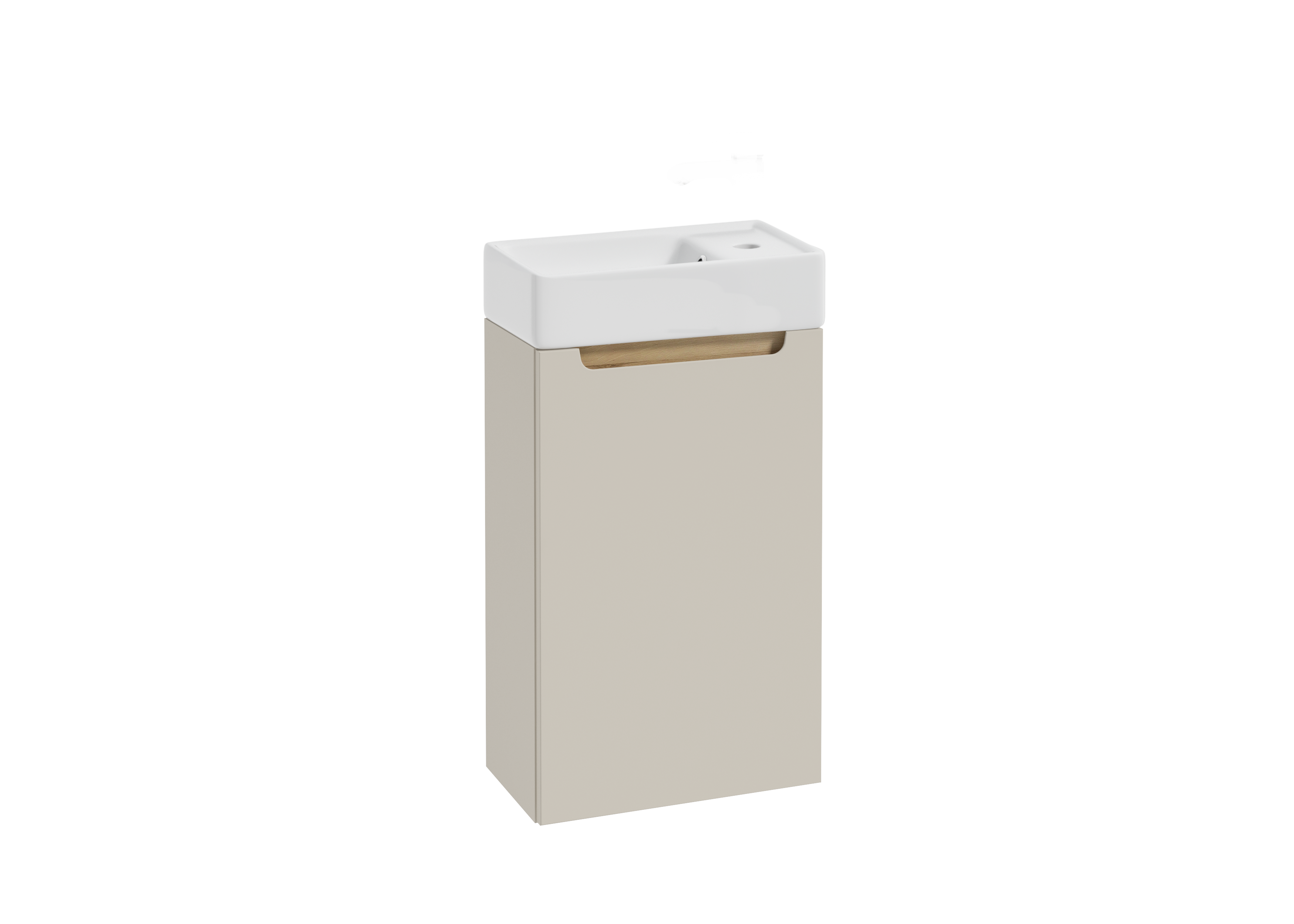 Zestaw szafka z umywalką wisząca 40.5x22 Stilla kaszmirowa mat Defra