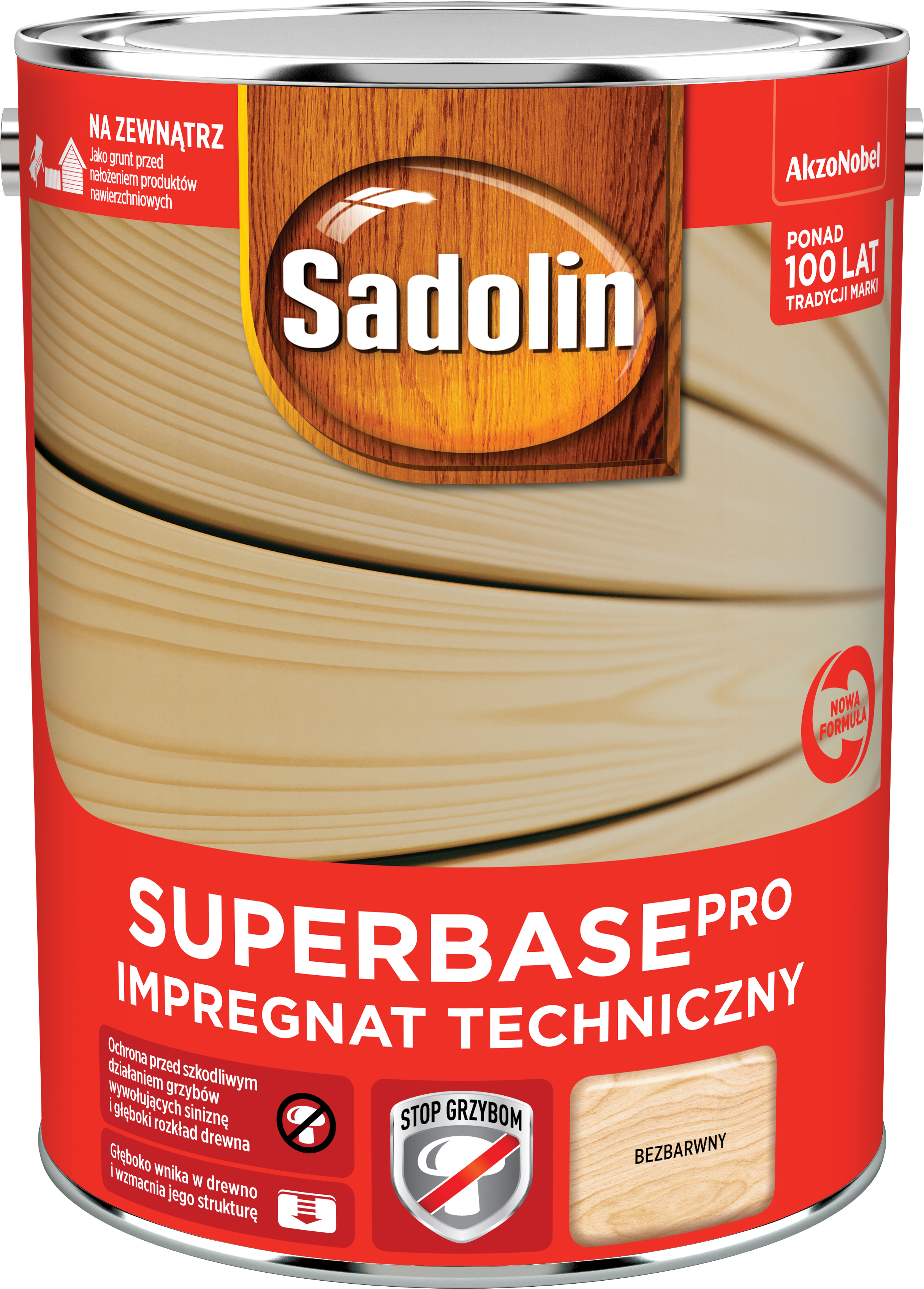 Impregnat do drewna techniczny Superbase Pro bezbarwny 5 l Sadolin
