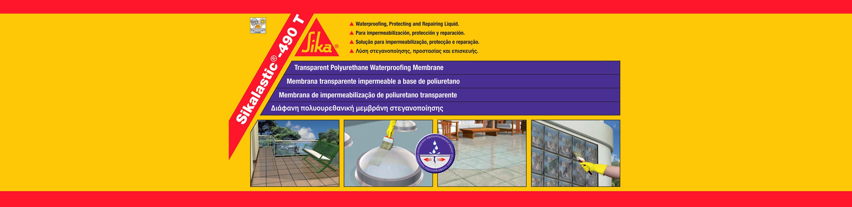 Membrana líquida de impermeabilização SIKALASTIC-490 T 5KG - 2