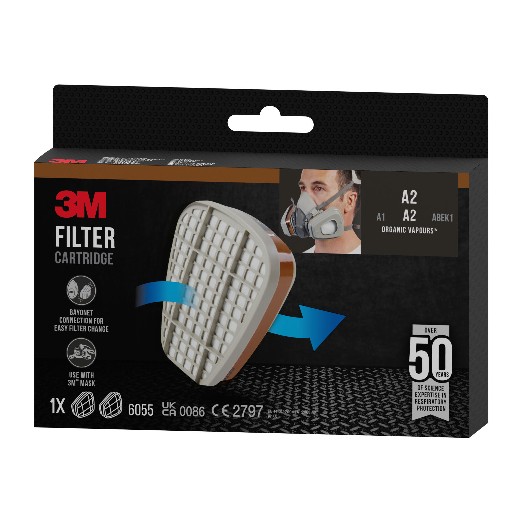Filtro de gás 3M A2 - 6