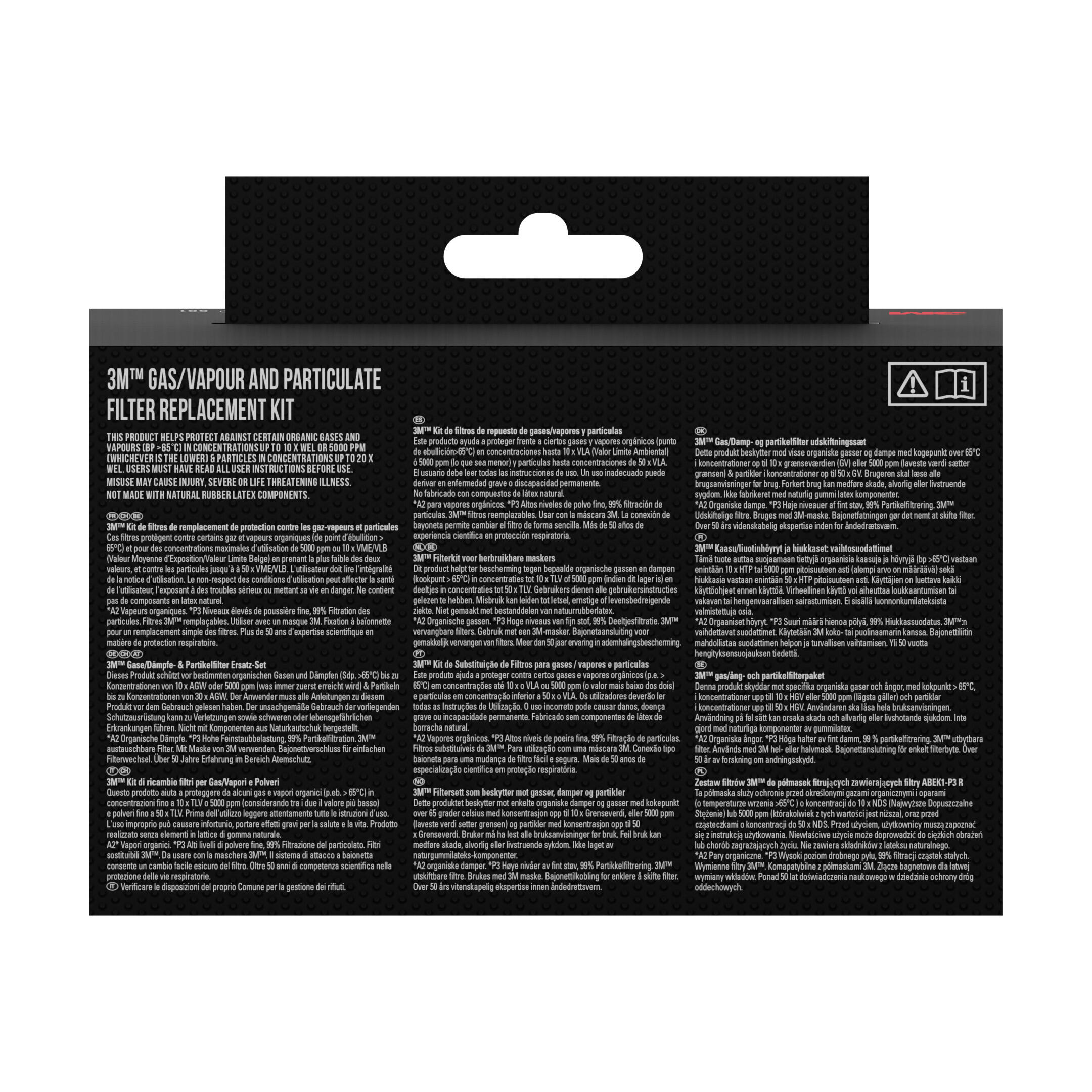 Filtre de masque A2P3 3M - 4