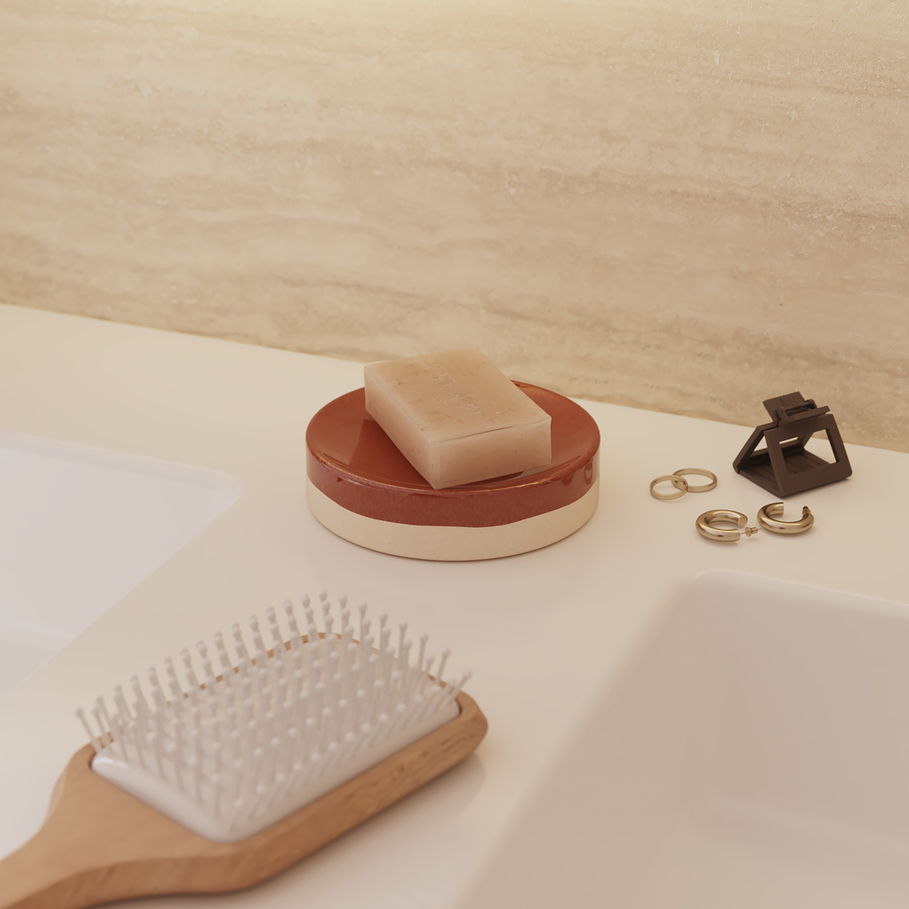 Porte-savon Glaze terracotta SENSEA - 3