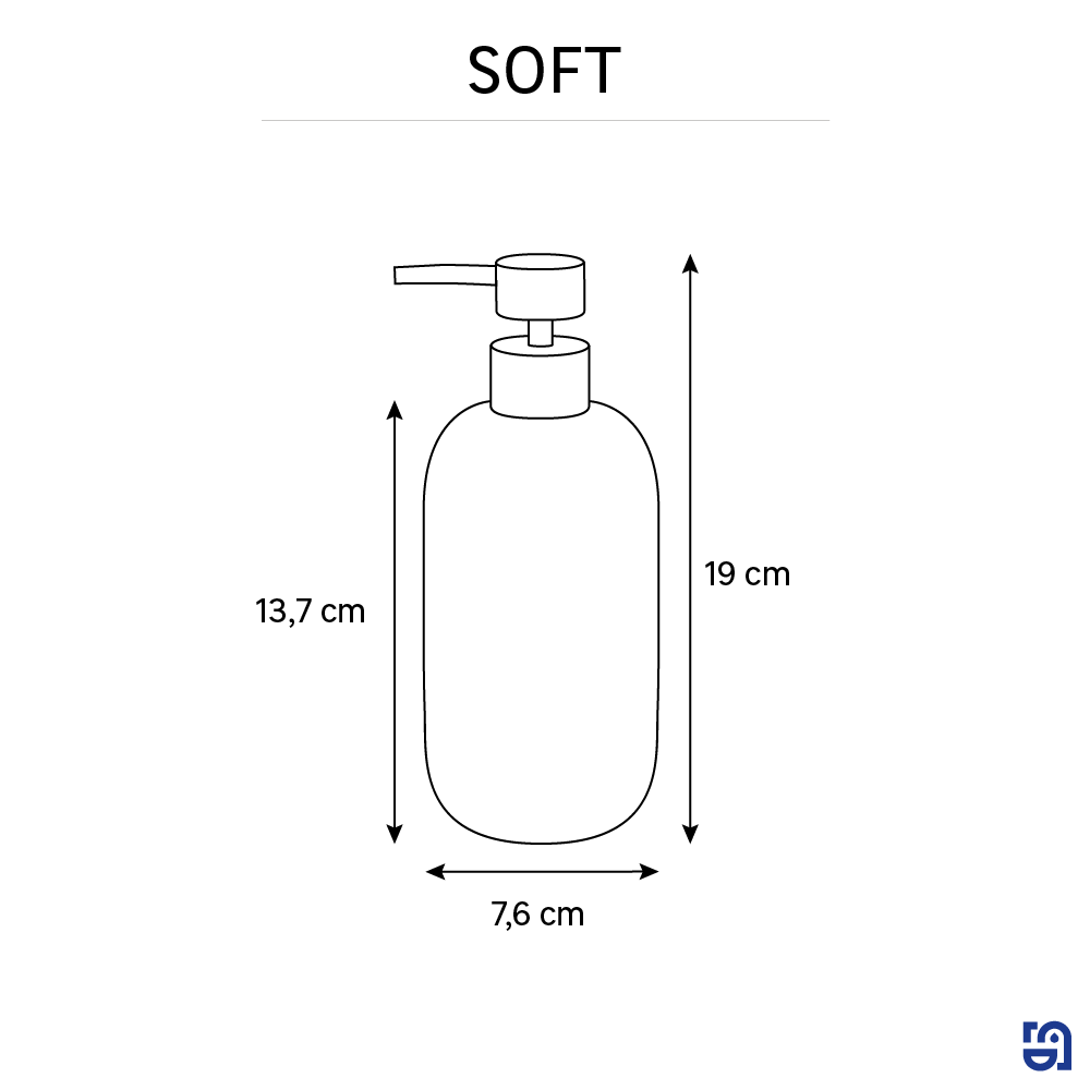 Dispensador Remix Soft negro mate - 3