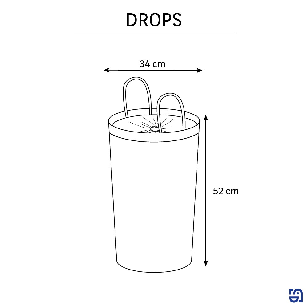 Cesto de ropa Pattern blanco, gris / plata, negro 47 L. - 3