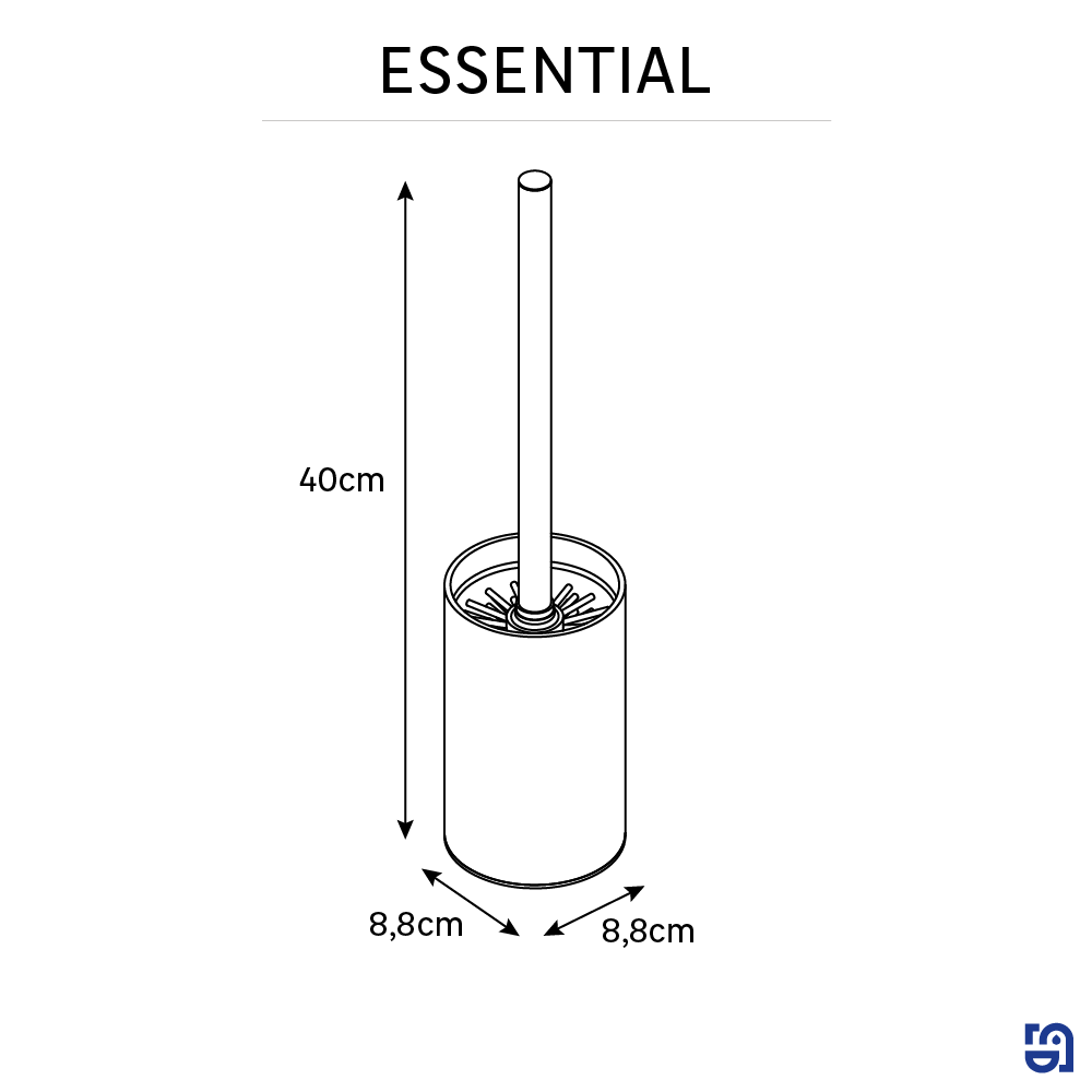 Piaçaba cromado Sensea Essential - 5