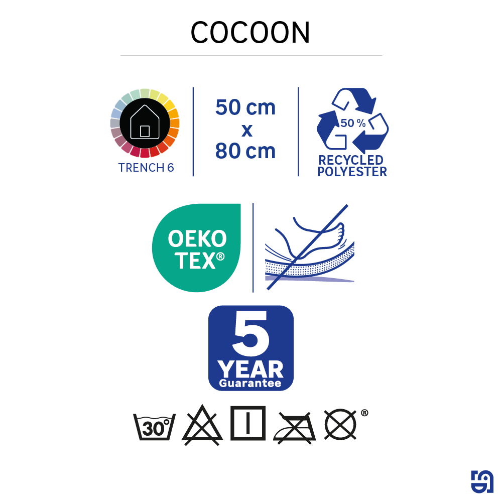 Tapete antiderrapante 50x80 cm bege Sensea Cocoon - 4