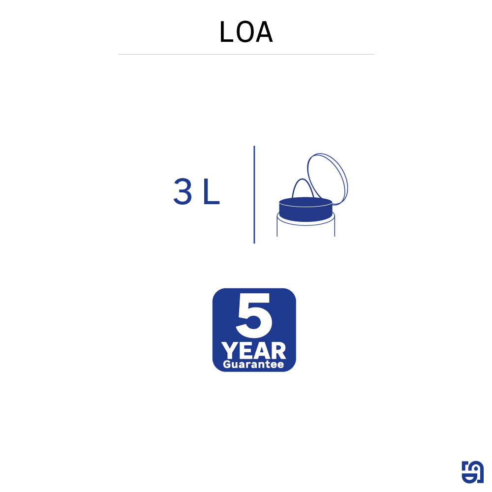 Balde do lixo 3L dourado Sensea Loa - 9