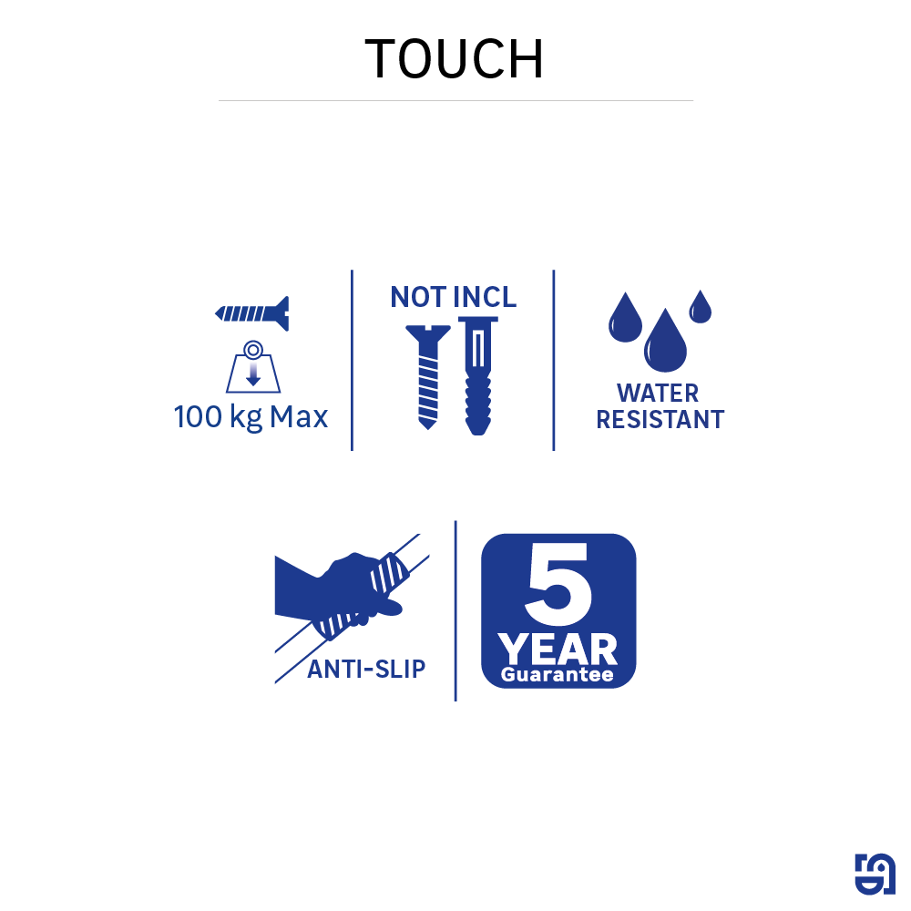 Barra de apoio preta 30cm Sensea Touch - 7