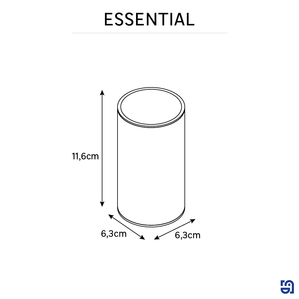 Copo cromado Sensea Essential - 5