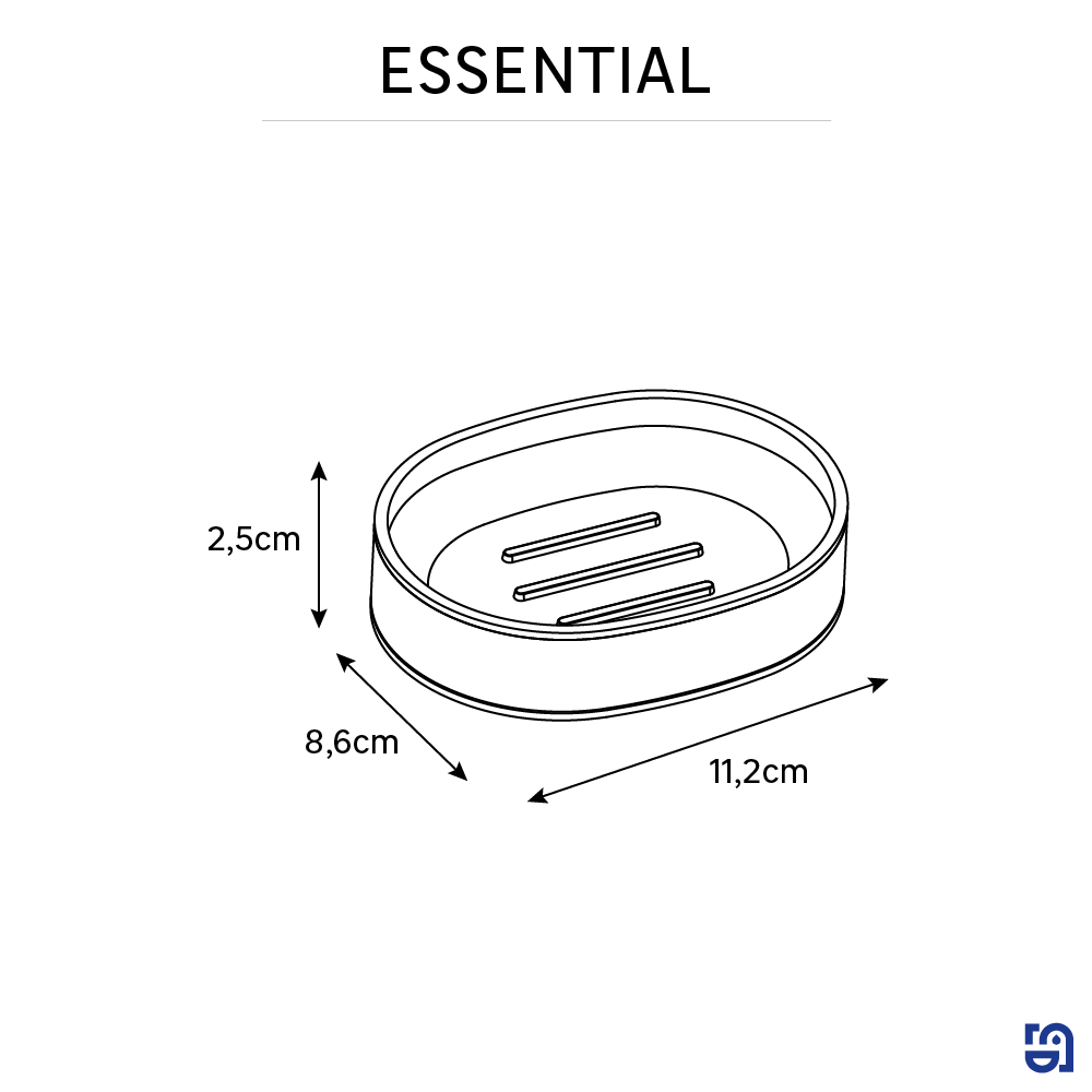 Saboneteira e cromado Sensea Essential - 6
