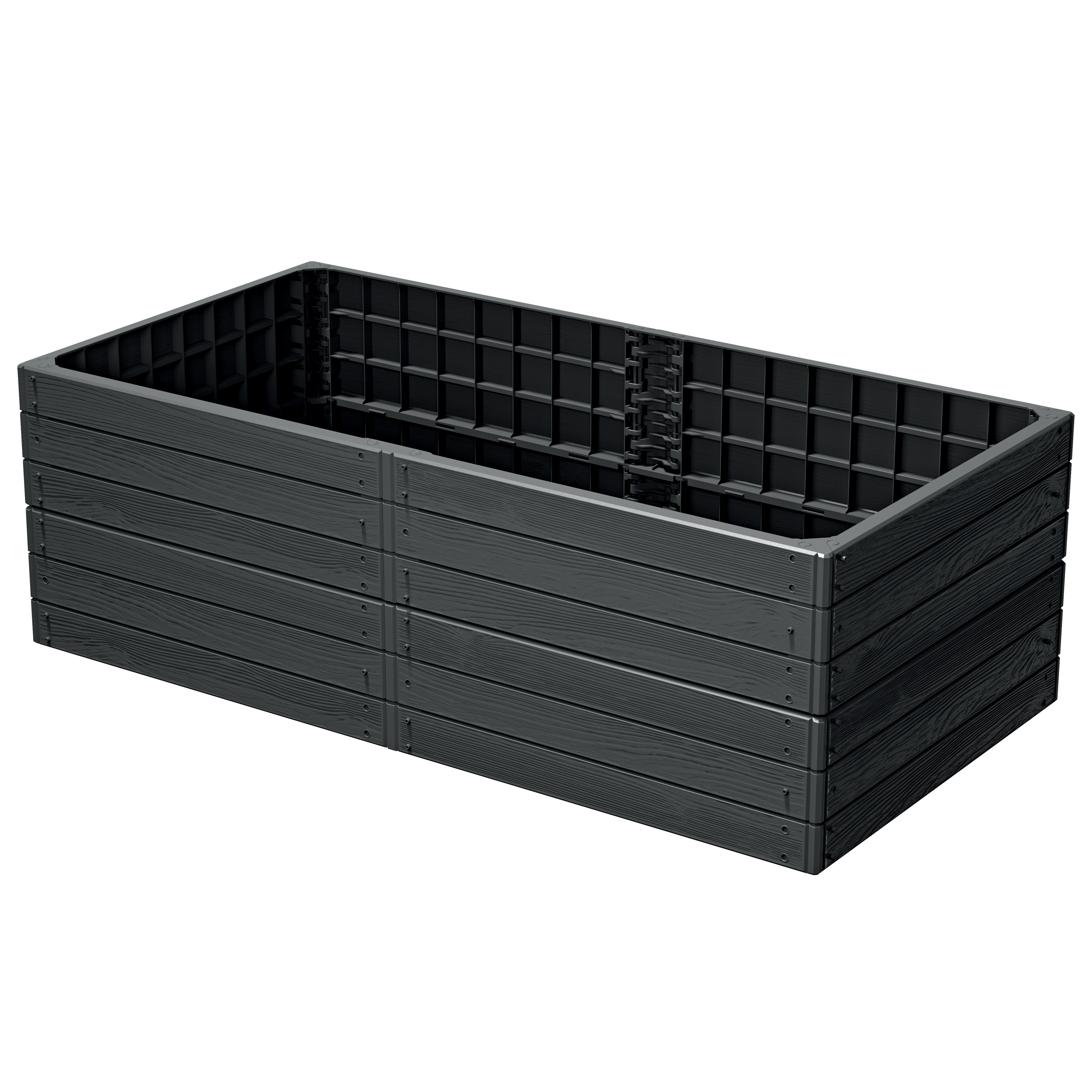 Rabata ogrodowa Base Woody 149x75.6x25 antracytowa Prosperplast