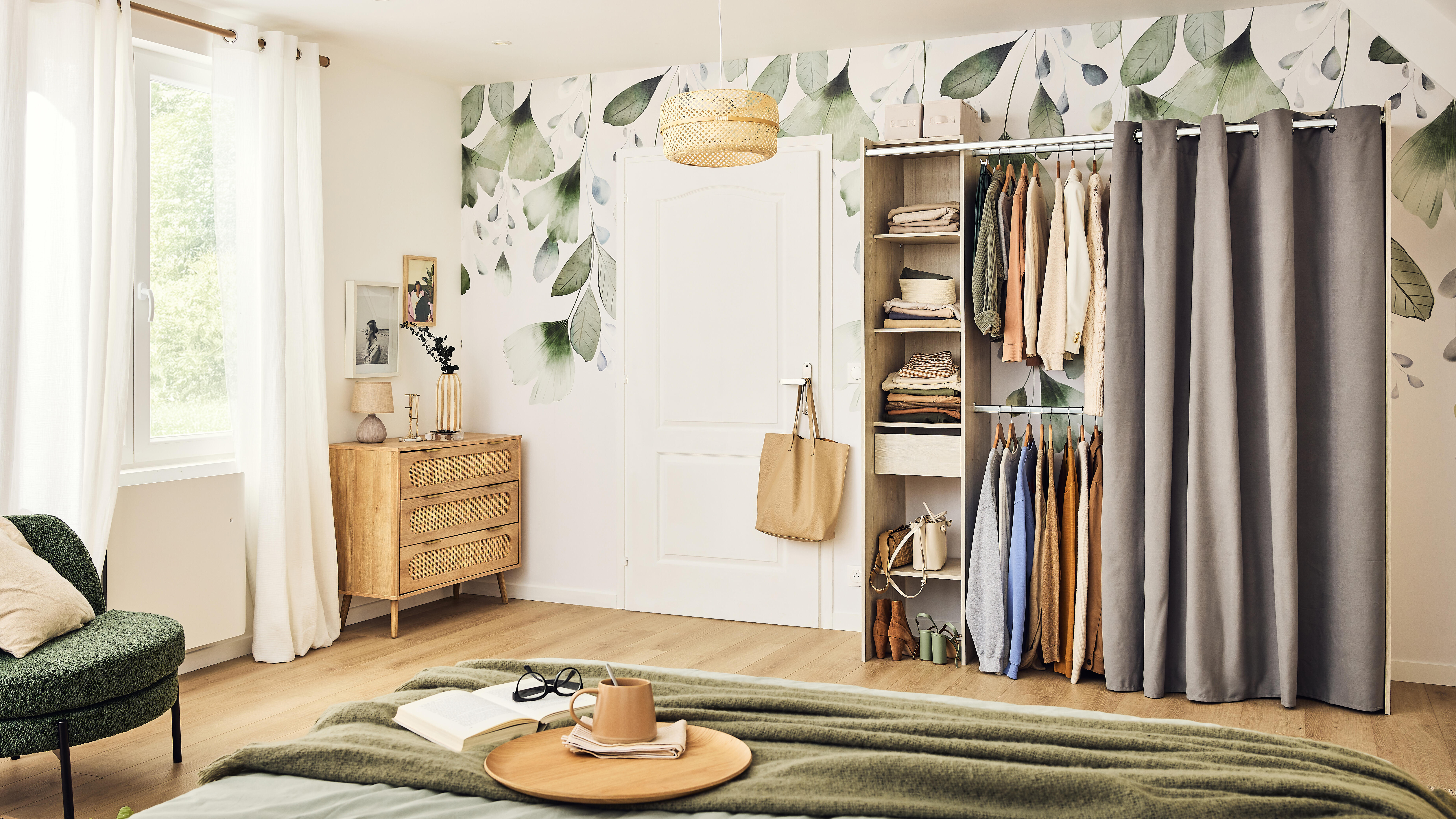 Suspension Palanga bambou, beige, Diam.38 cm INSPIRE, E27 - 4