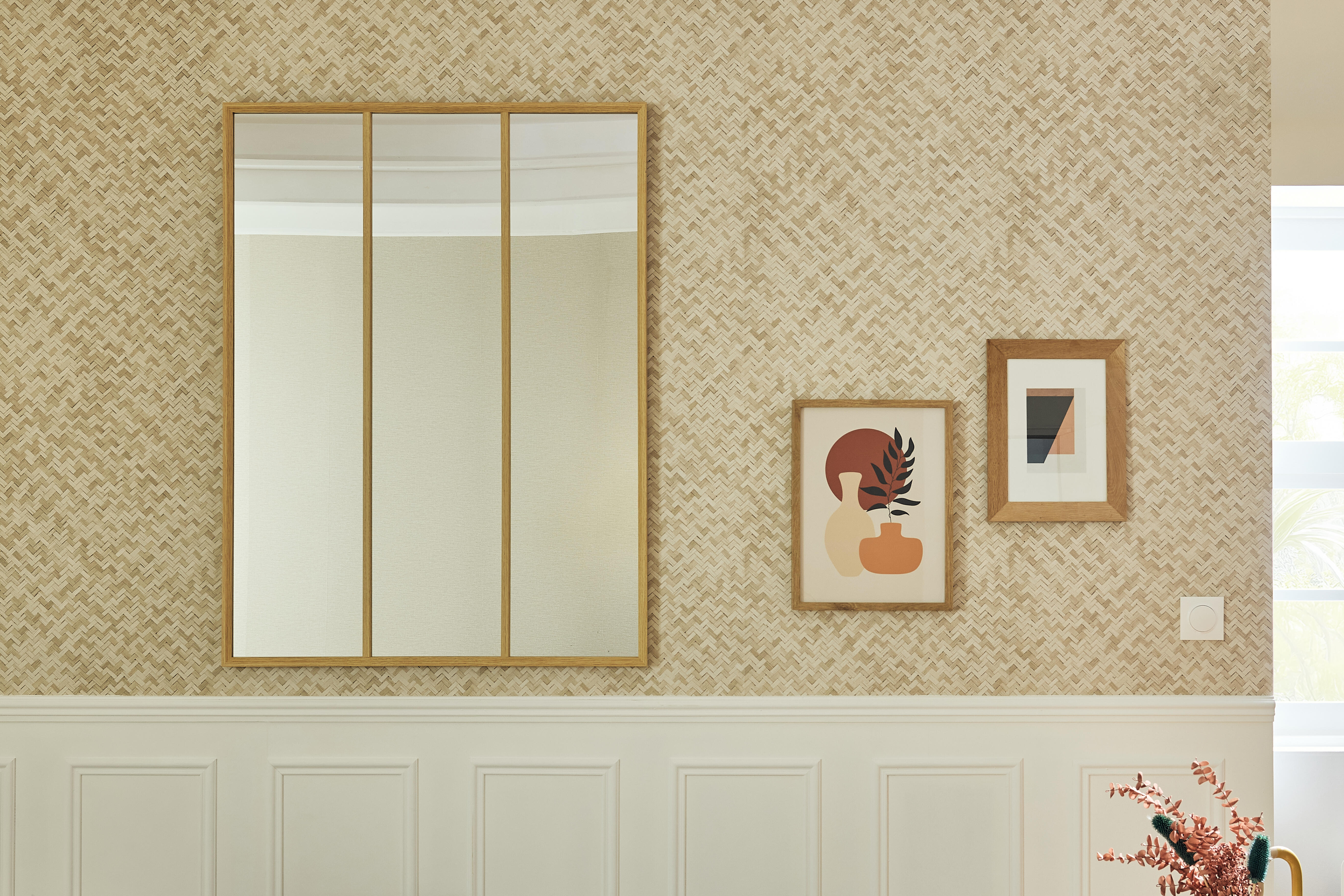 Papier peint intissé Cannage naturel - 8