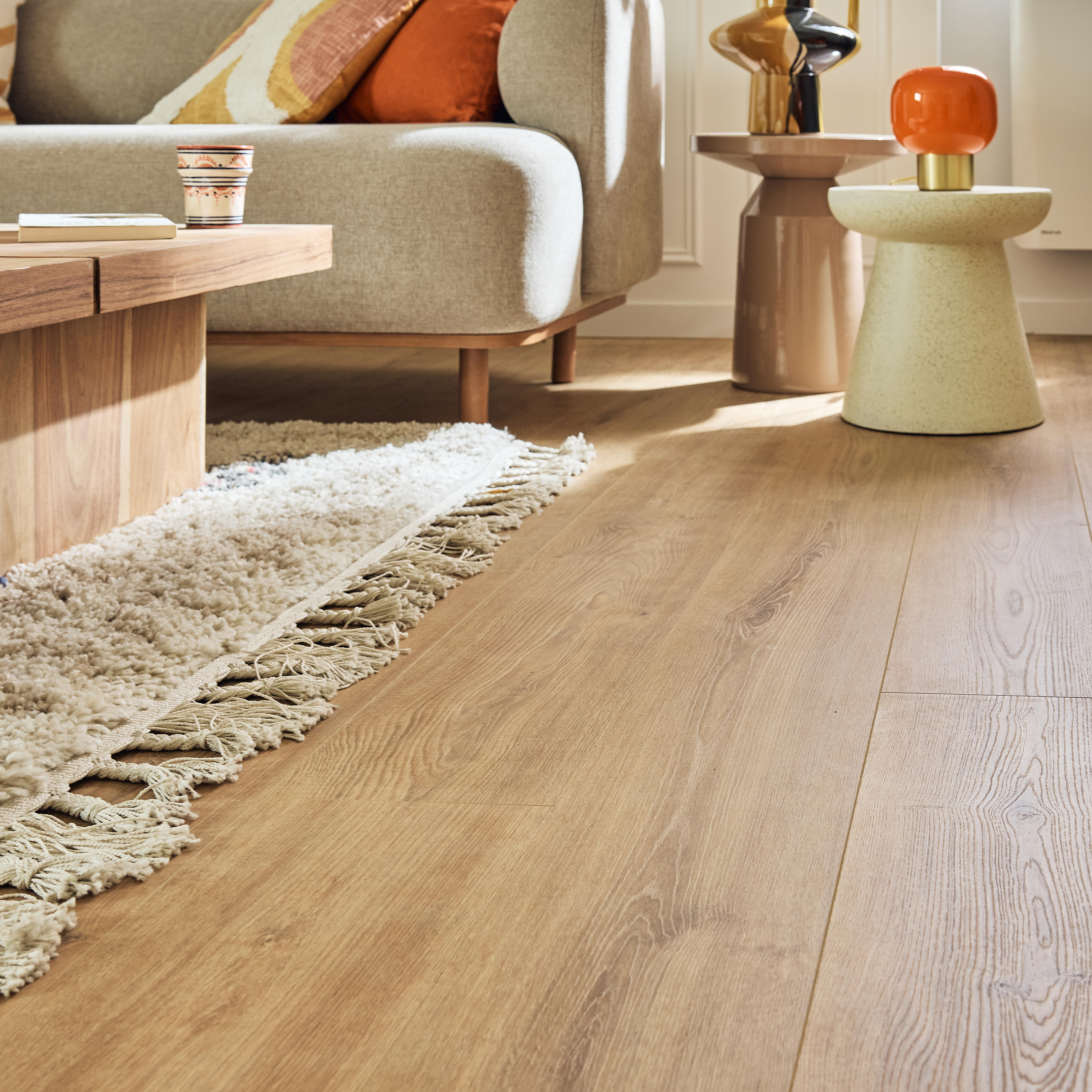 Pavimento flutuante laminado Aqua100 resistente à água 100h superior 7 mm Artens NAT395 - 11