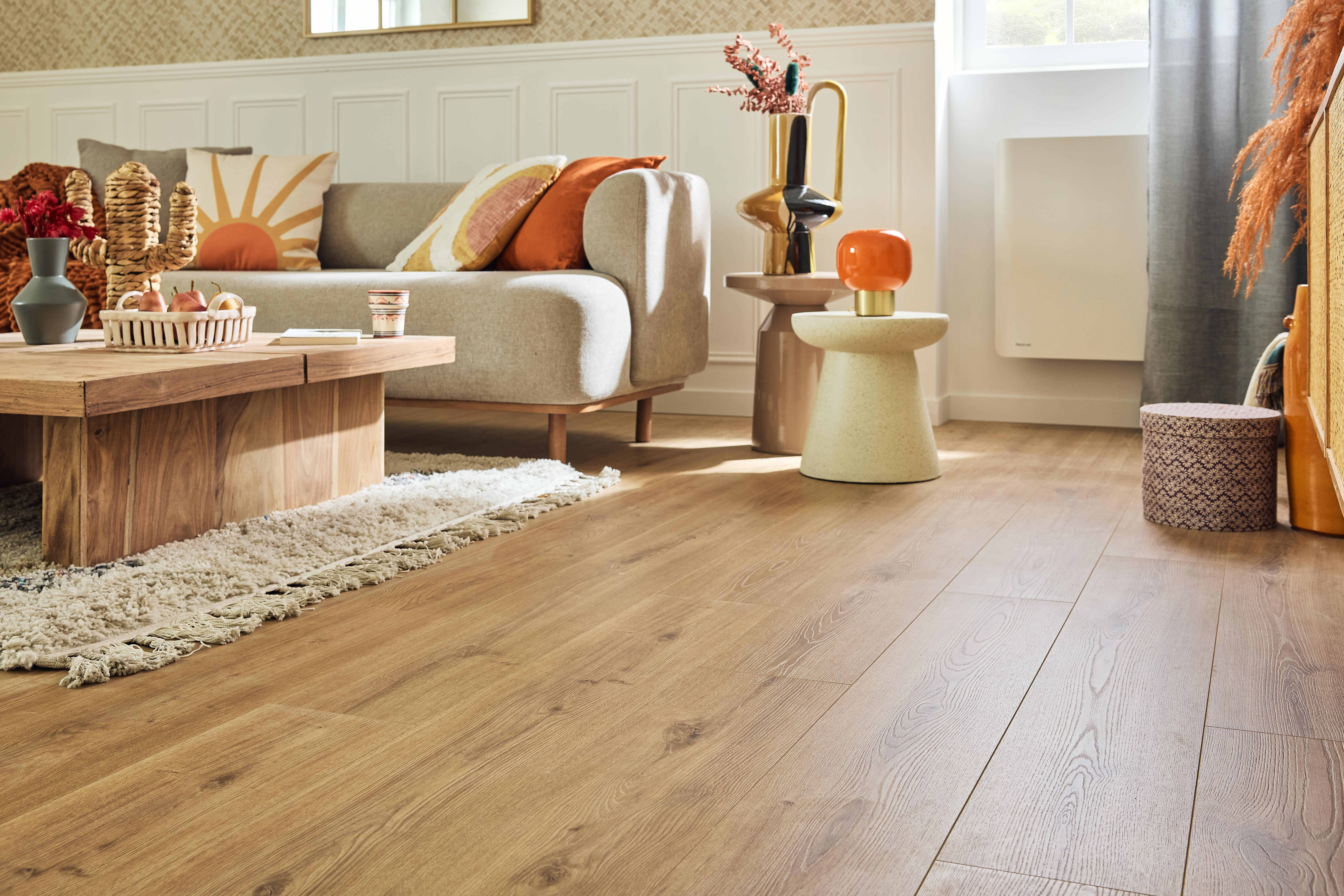 Pavimento flutuante laminado Aqua100 resistente à água 100h superior 7 mm Artens NAT395 - 13