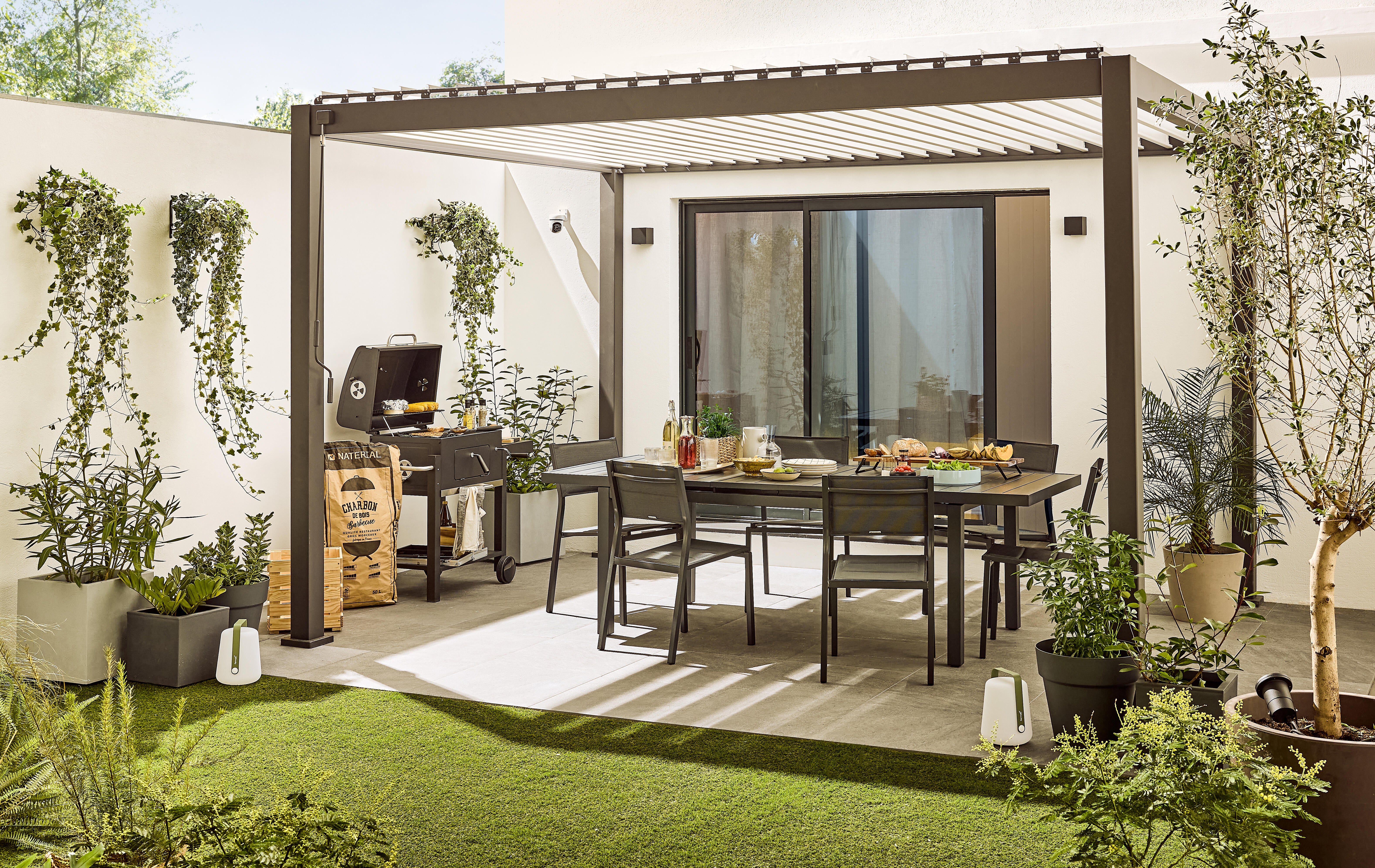 Barbecue a carvão 61x46 cm preto Naterial Centaurus - 12