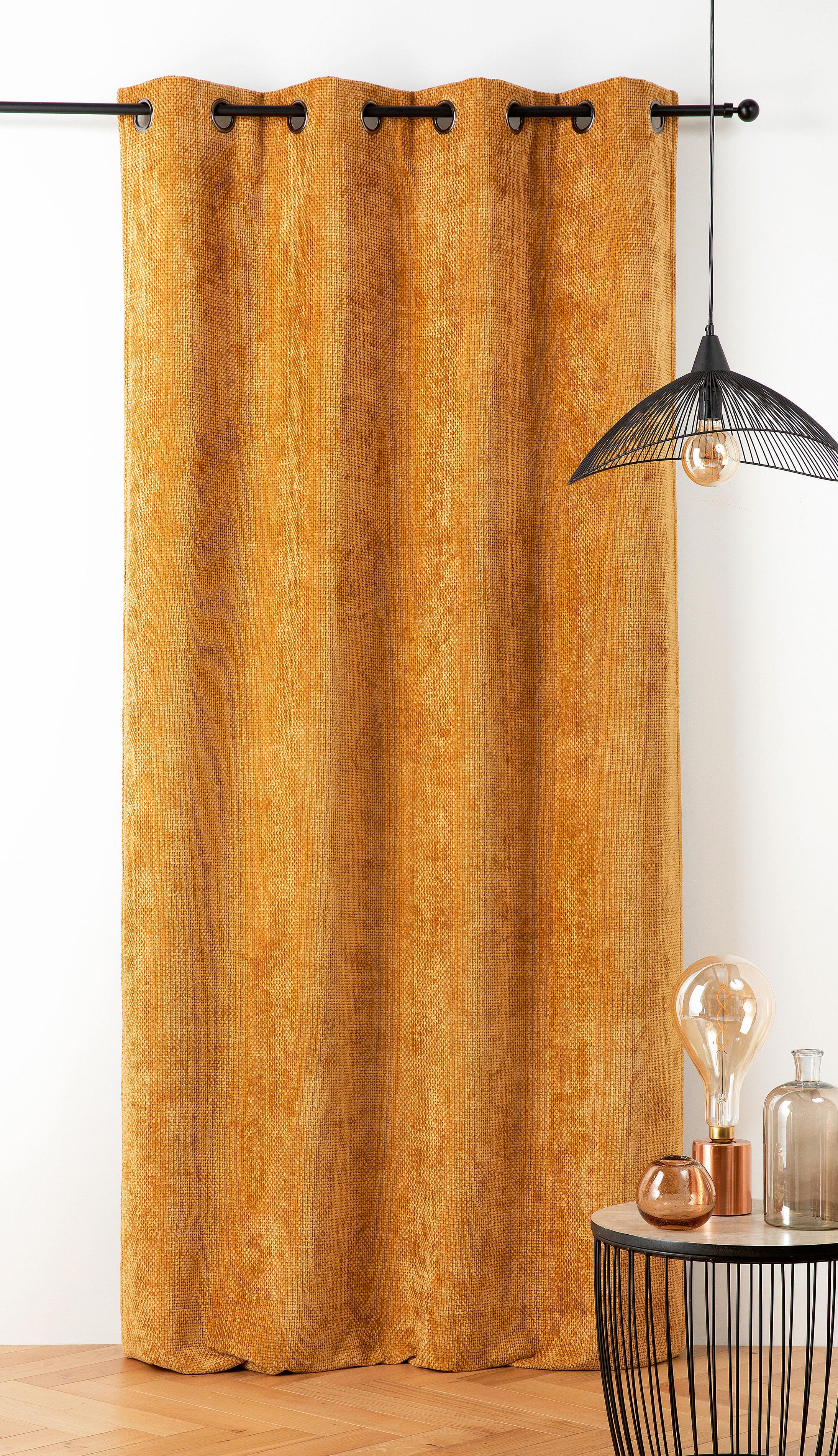 Rideau occultant thermique, Colorado, jaune H.260 x l.135 cm - 3