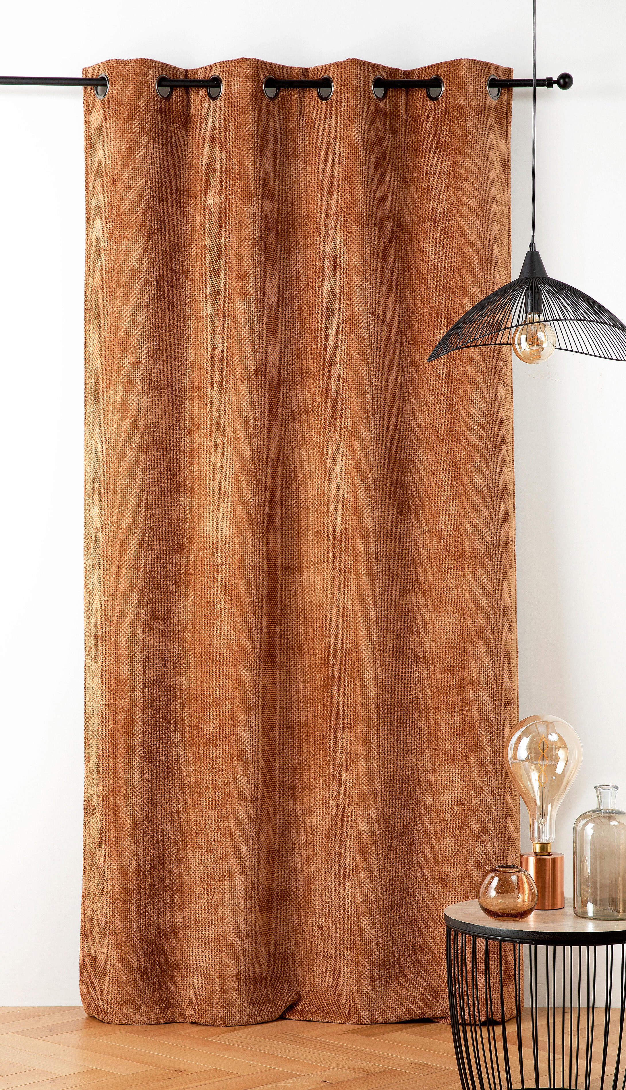 Rideau occultant thermique, Colorado, orange H.260 x l.135 cm - 3