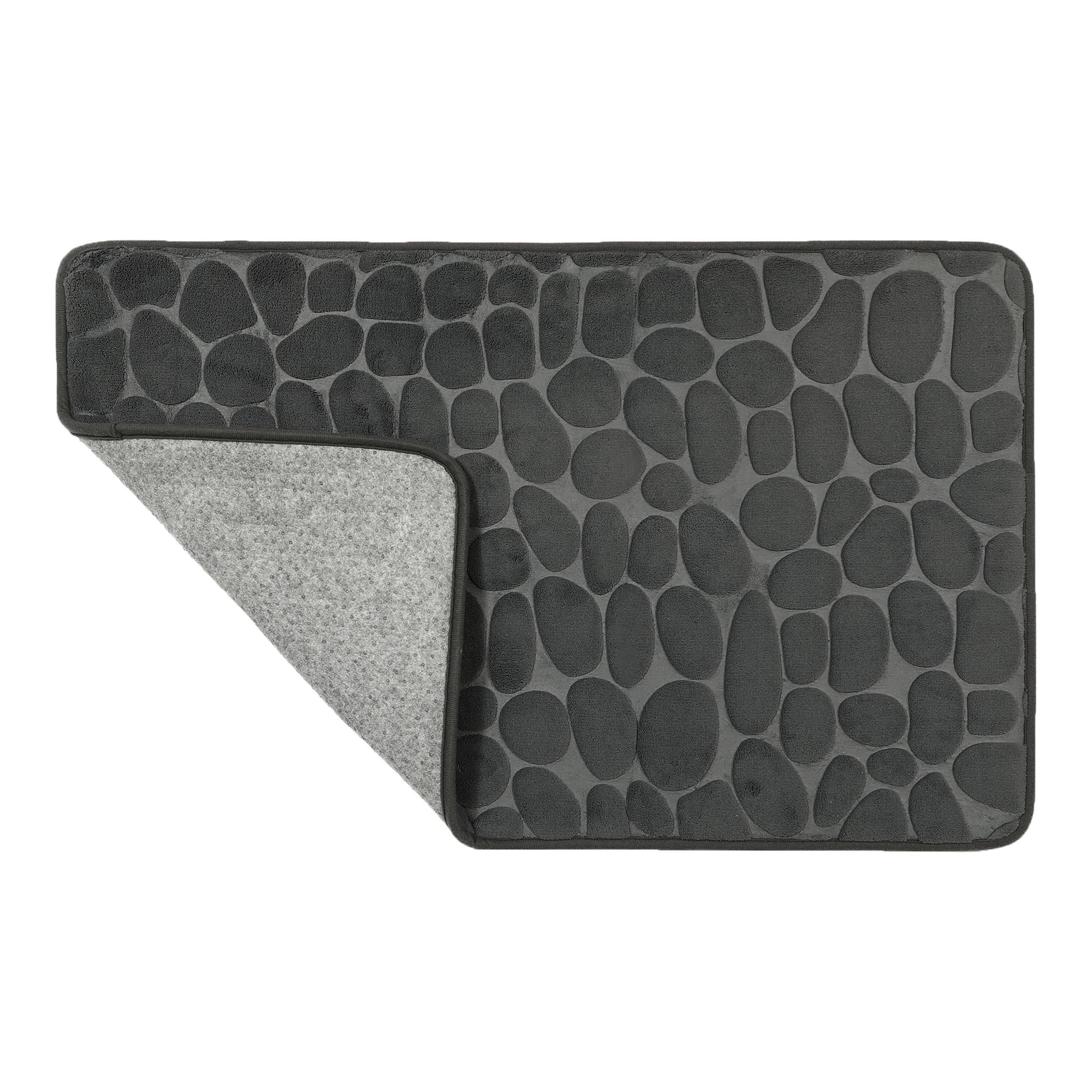 Dywanik łazienkowy 80x50 cm niebieski Cocoon Pebbles Paris SENSEA - 3