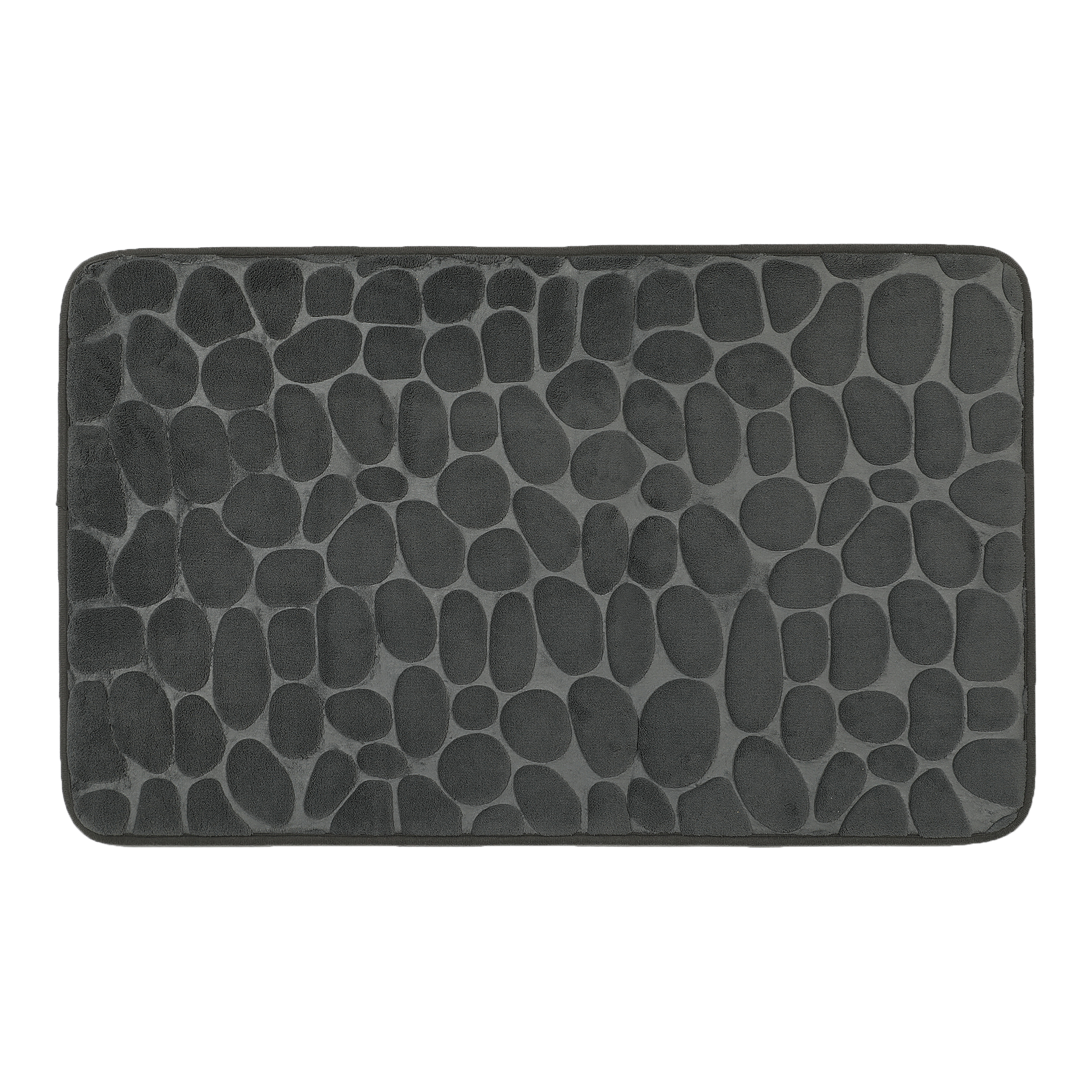 Alfombra de baño rectangular cocoon 50x80 cm gris
