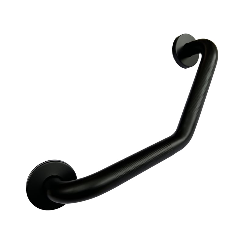 Uchwyt bezpieczeństwa łazienkowy dla niepełnosprawnych 40 cm czarny Sensea