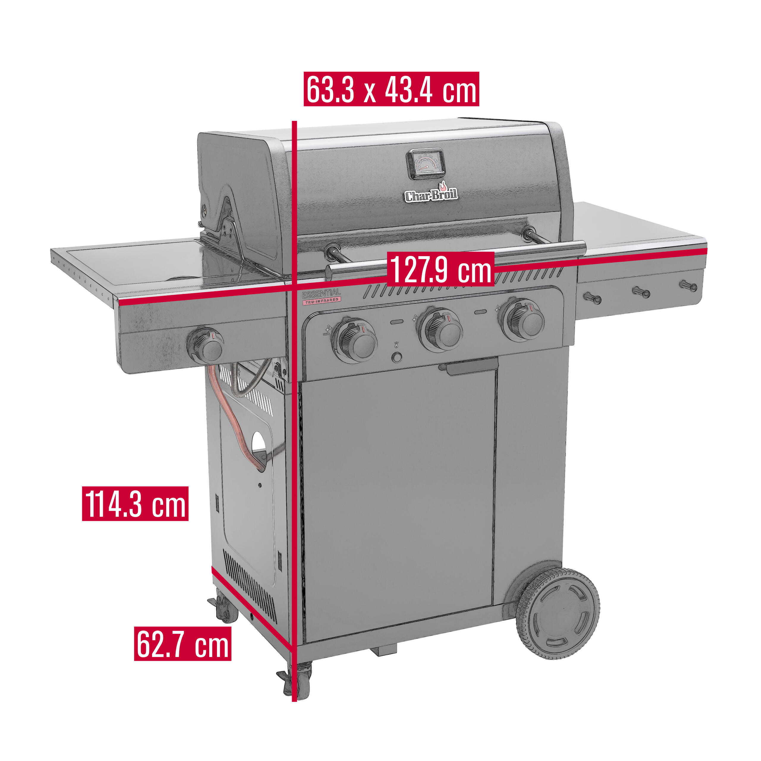 Barbecue a gas CHAR-BROIL 3 bruciatori - 7