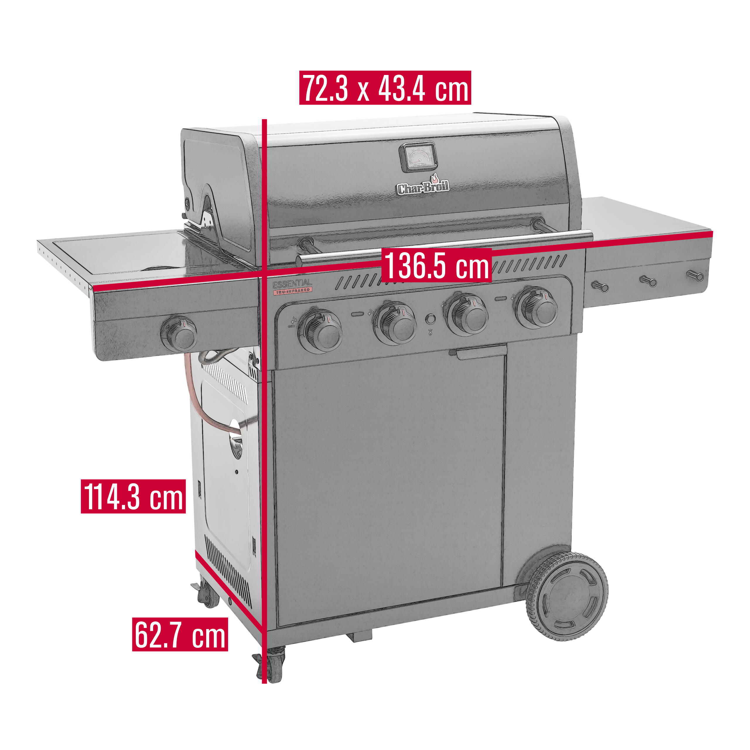 Barbecue a gas CHAR-BROIL 4 bruciatori - 8