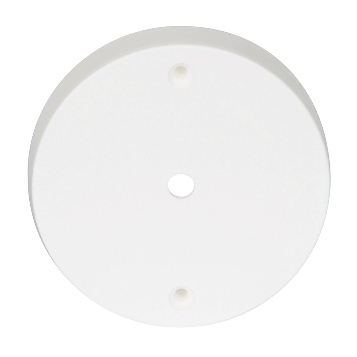 Rosone Per Lampadario In Ferro Bianco - Diametro 40 Cm, Con 3 Fori Per Fili, Accessorio Per Illuminazione